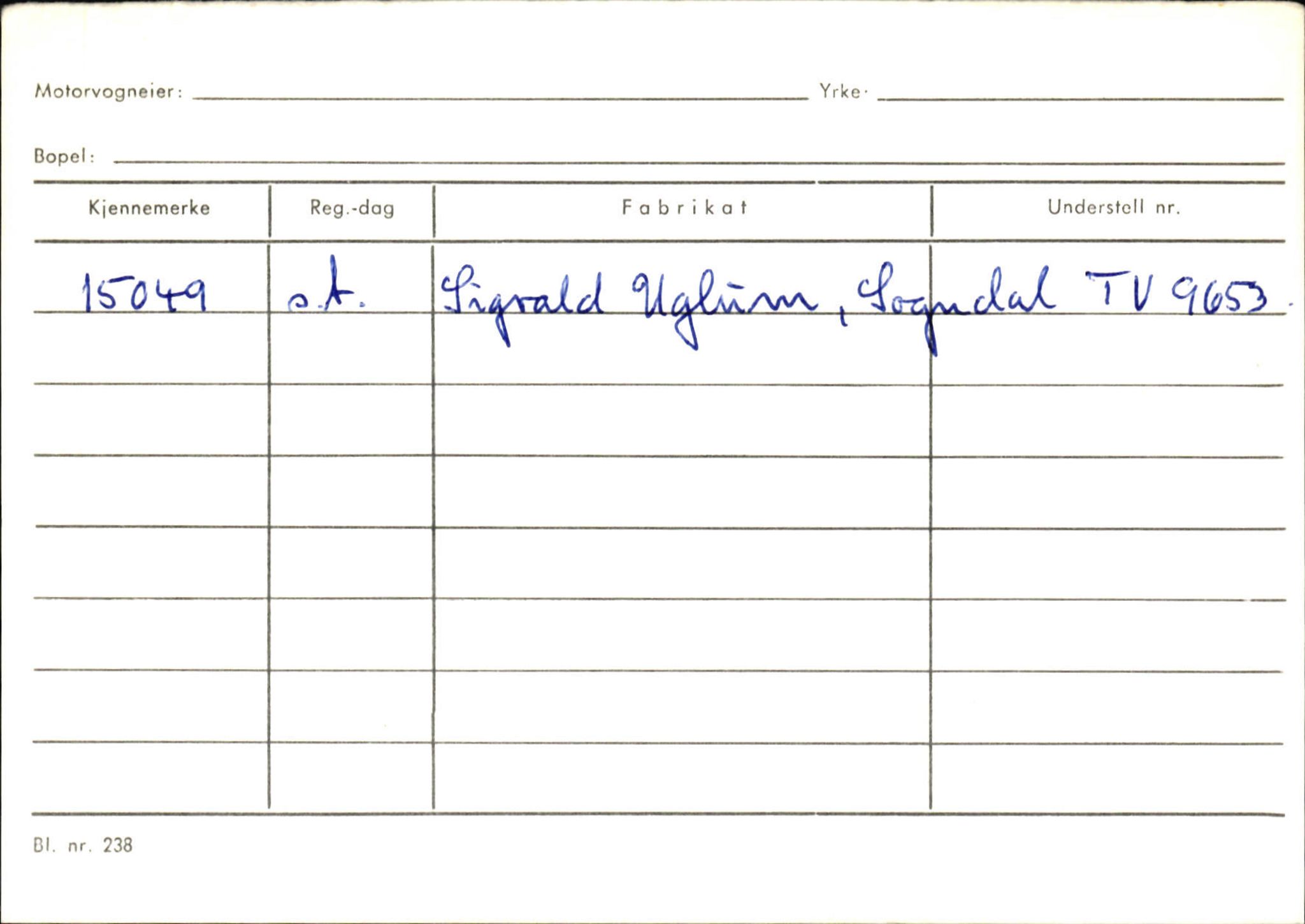 Statens vegvesen, Sogn og Fjordane vegkontor, AV/SAB-A-5301/4/F/L0124: Eigarregister Sogndal A-U, 1945-1975, s. 2432