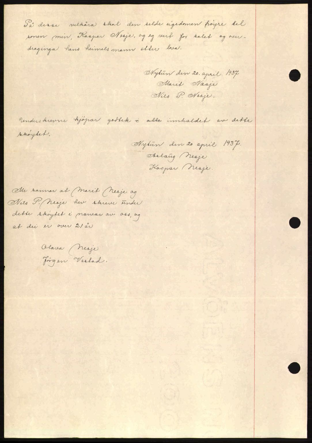 Romsdal sorenskriveri, SAT/A-4149/1/2/2C: Pantebok nr. A3, 1937-1937, Dagboknr: 1601/1937