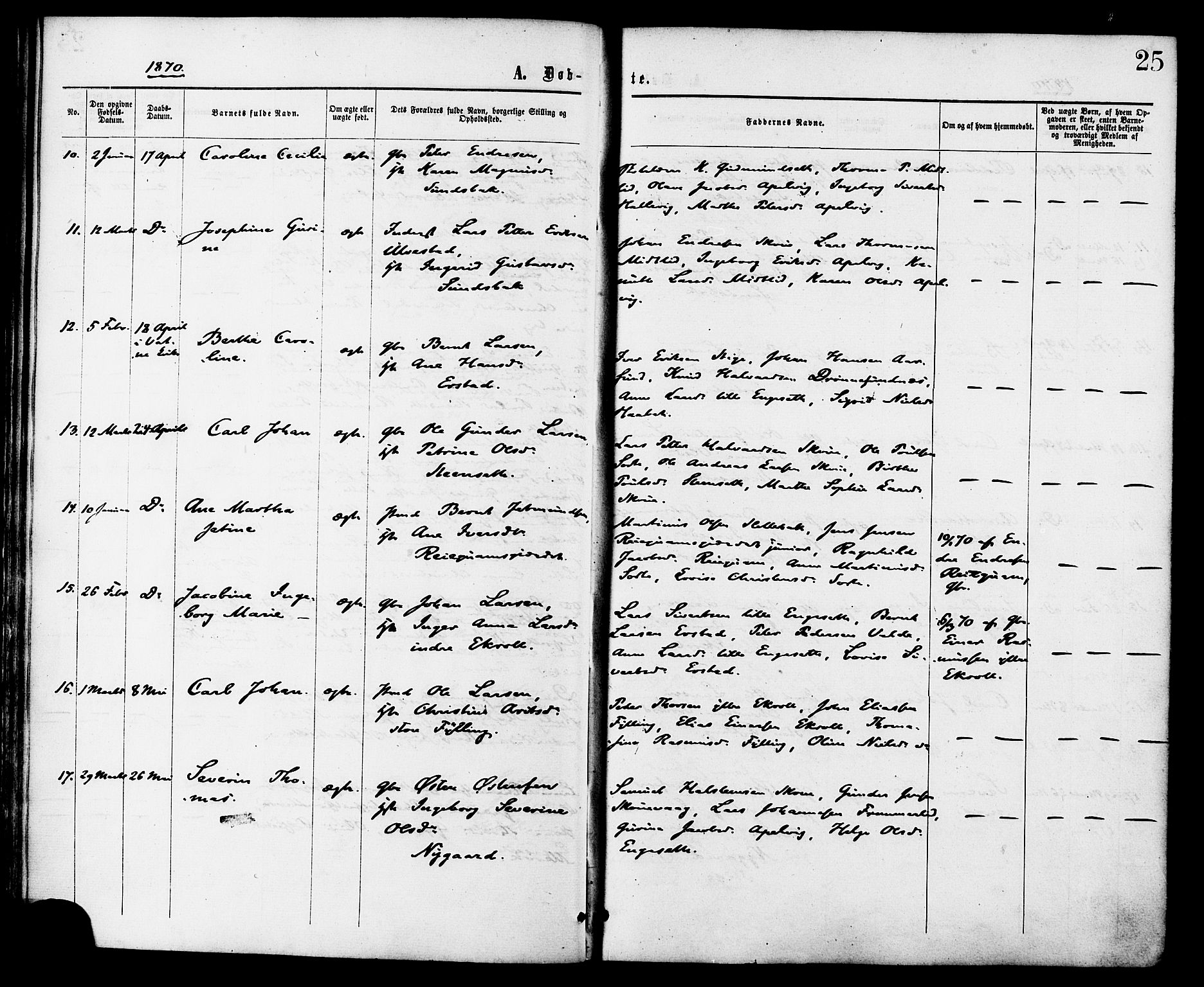 Ministerialprotokoller, klokkerbøker og fødselsregistre - Møre og Romsdal, SAT/A-1454/524/L0355: Ministerialbok nr. 524A07, 1864-1879, s. 25