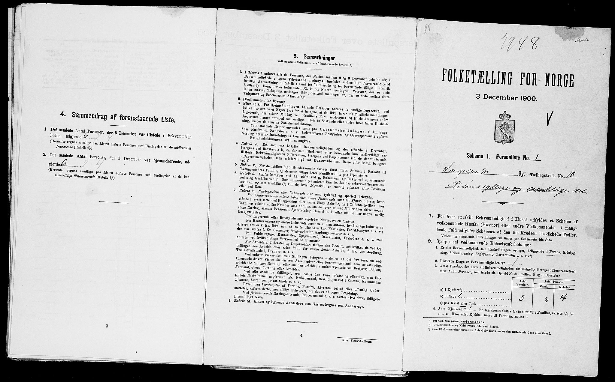 SAST, Folketelling 1900 for 1106 Haugesund kjøpstad, 1900, s. 2837