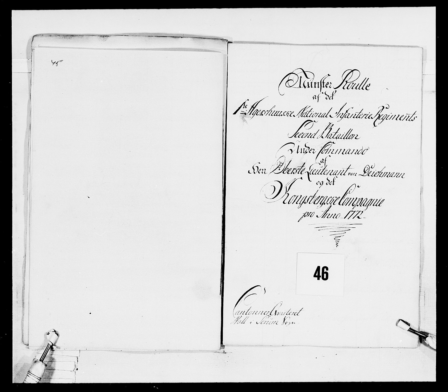 Generalitets- og kommissariatskollegiet, Det kongelige norske kommissariatskollegium, AV/RA-EA-5420/E/Eh/L0037: 1. Akershusiske nasjonale infanteriregiment, 1767-1773, s. 202