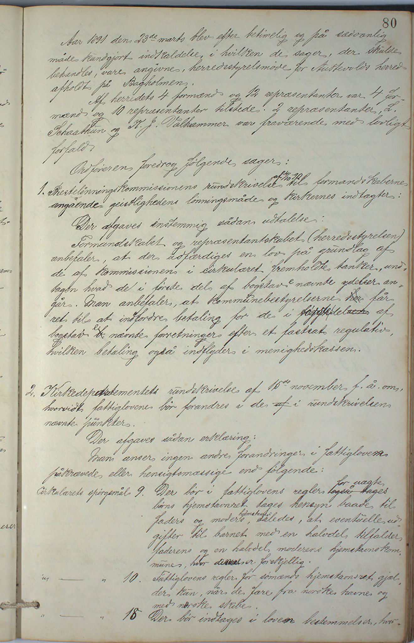 Austevoll kommune. Formannskapet, IKAH/1244-021/A/Aa/L0001: Forhandlingsprotokoll for heradstyret, 1886-1900, s. 160