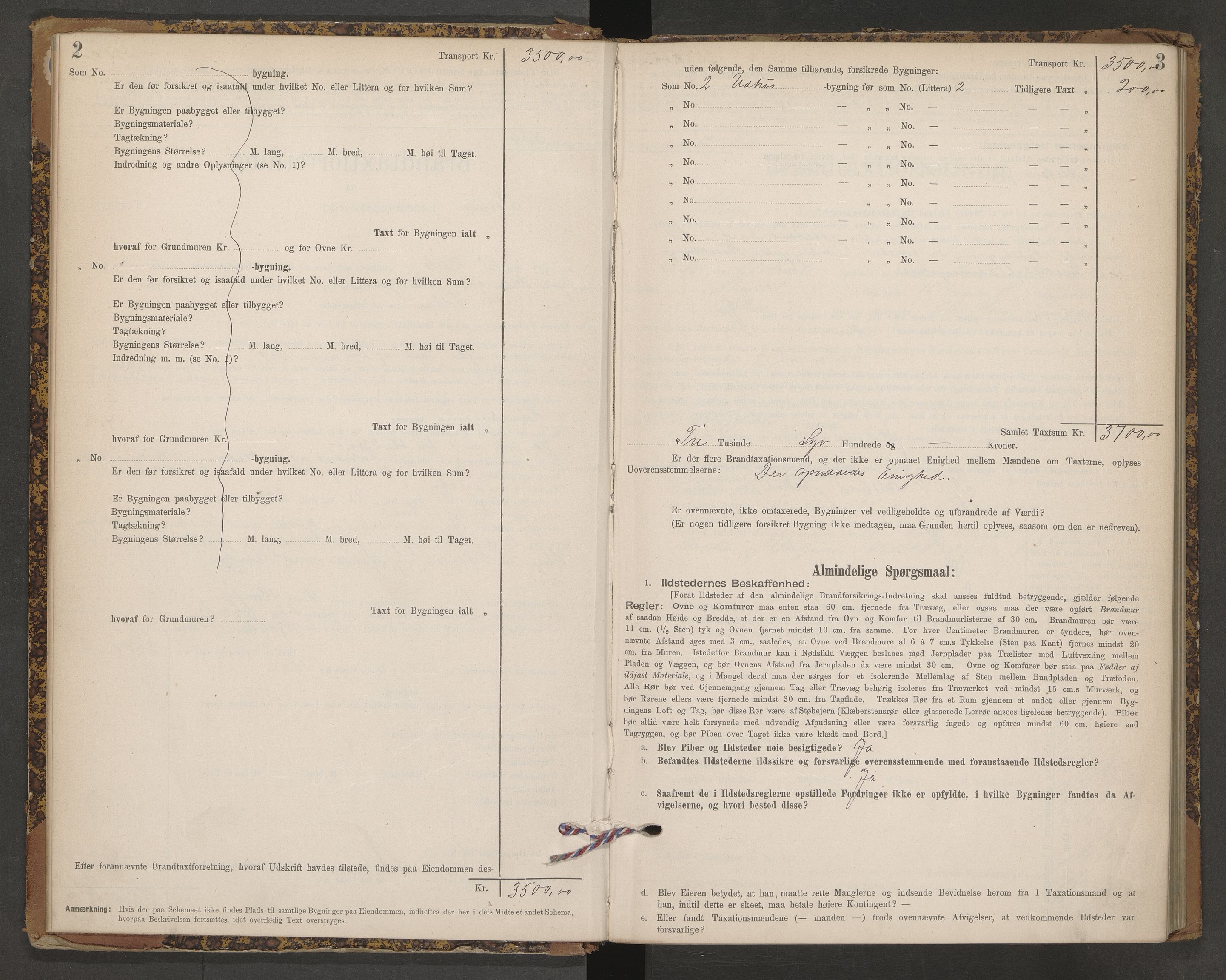 Solum lensmannskontor, AV/SAKO-A-575/Y/Yb/Ybb/L0004: Skjematakstprotokoll, 1901-1905
