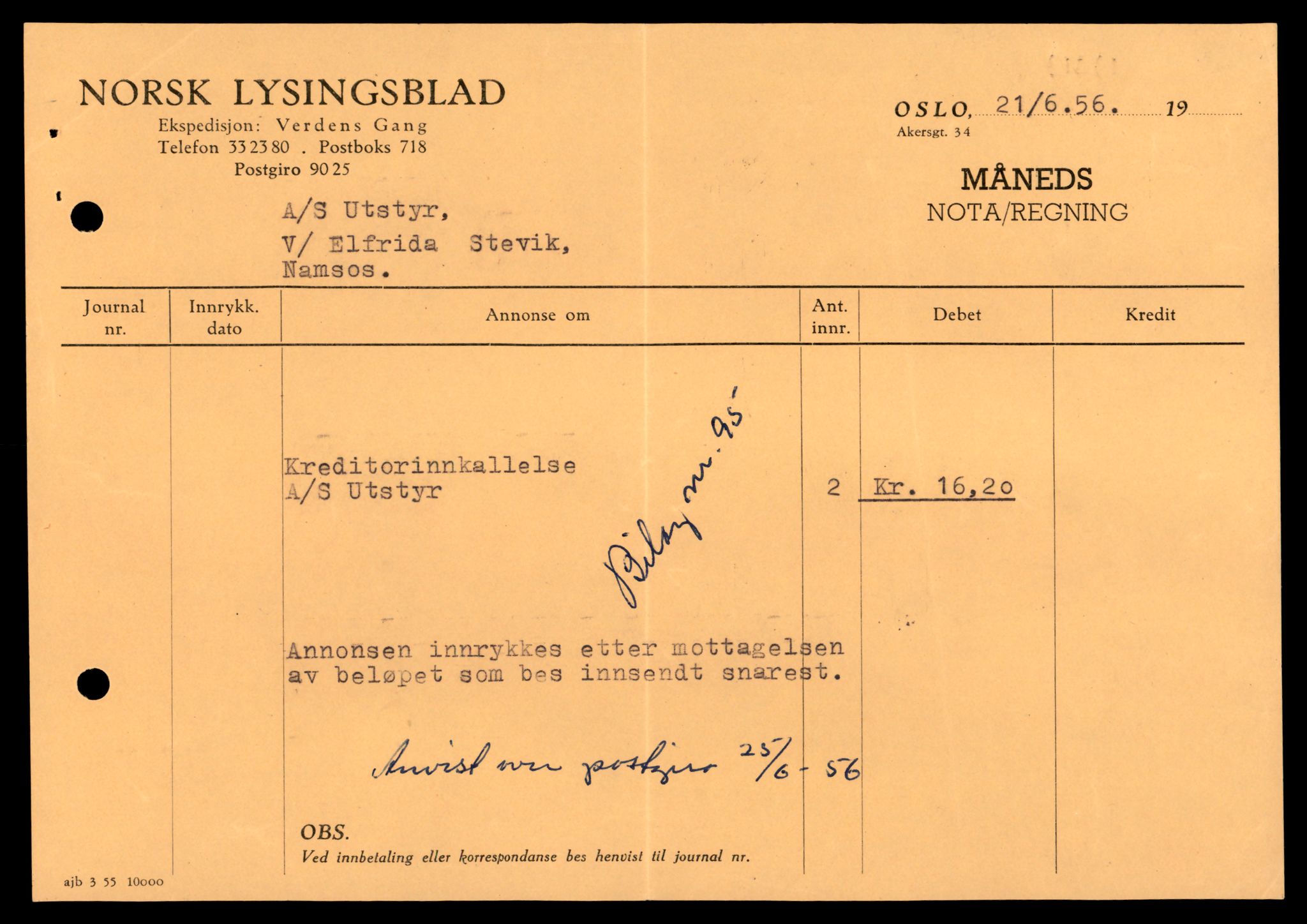 Namdal sorenskriveri, AV/SAT-A-4133/2/J/Jd/Jdb/L0003: Bilag. Aksjeselskap og andelslag, 1930-1990, s. 9