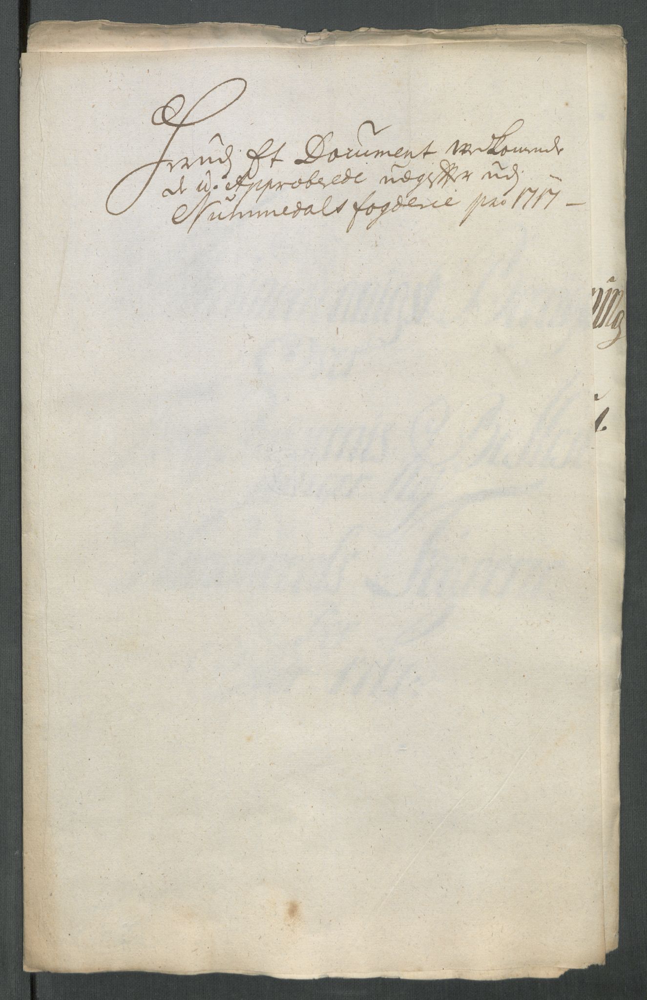 Rentekammeret inntil 1814, Reviderte regnskaper, Fogderegnskap, RA/EA-4092/R64/L4438: Fogderegnskap Namdal, 1717, s. 277
