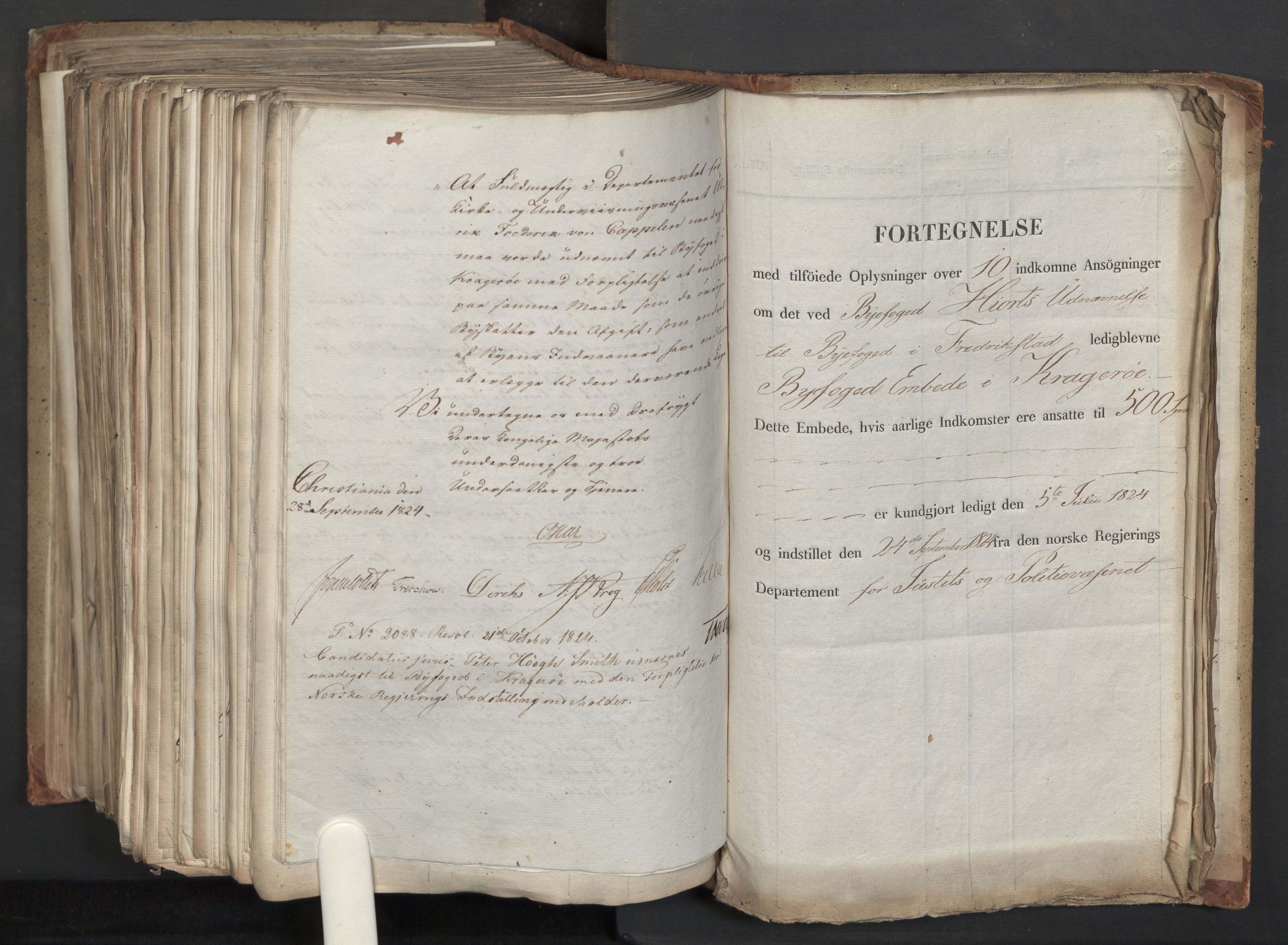 Statsrådsavdelingen i Stockholm, AV/RA-S-1003/D/Da/L0039: Regjeringsinnstillinger nr. 1661-1946, 1824, s. 723