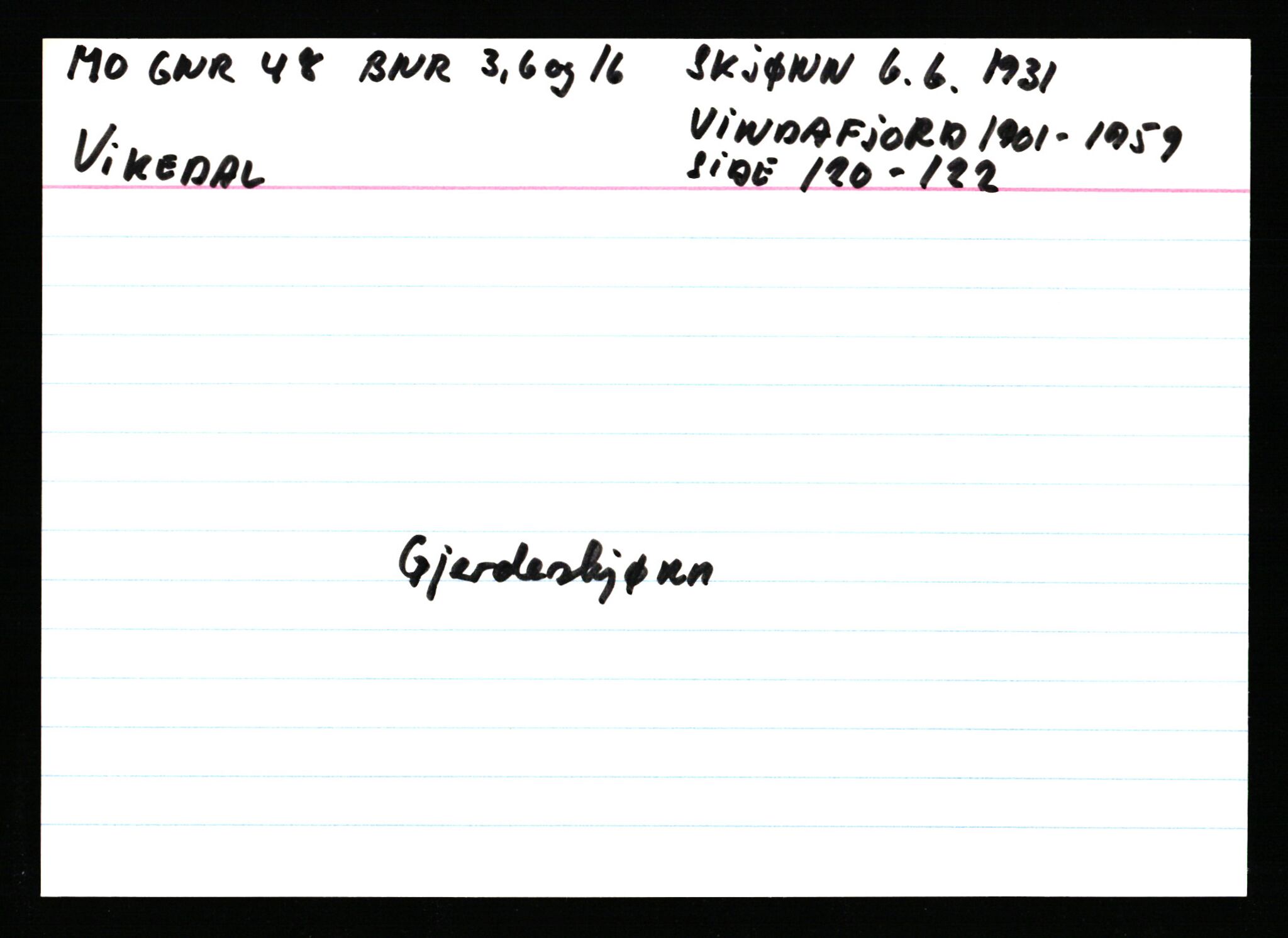 Statsarkivet i Stavanger, AV/SAST-A-101971/03/Y/Ym/L0039: Åstedskort sortert etter gårdsnavn: Mo - Myglebostad, 1600-1950, s. 48