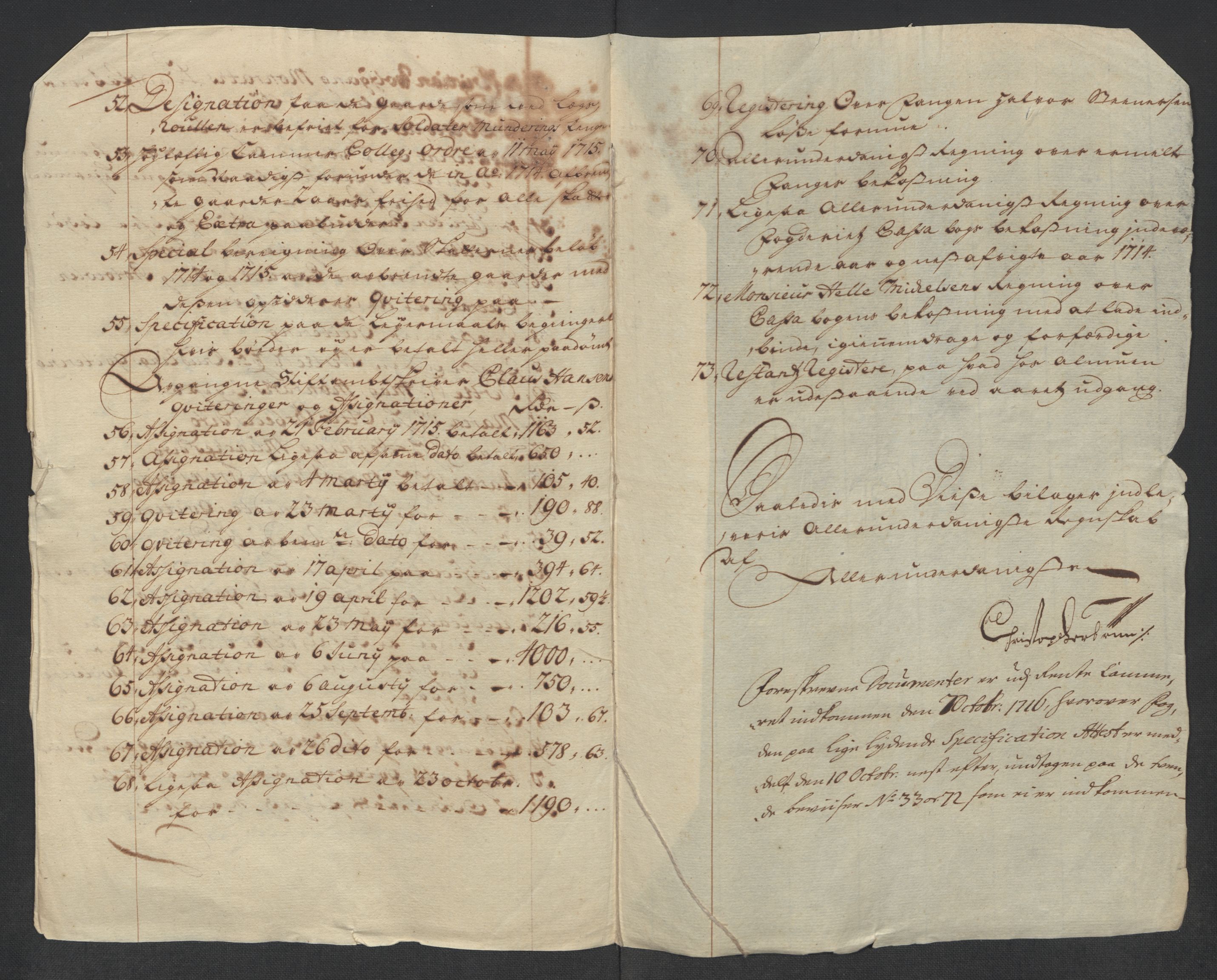 Rentekammeret inntil 1814, Reviderte regnskaper, Fogderegnskap, RA/EA-4092/R17/L1184: Fogderegnskap Gudbrandsdal, 1715, s. 12