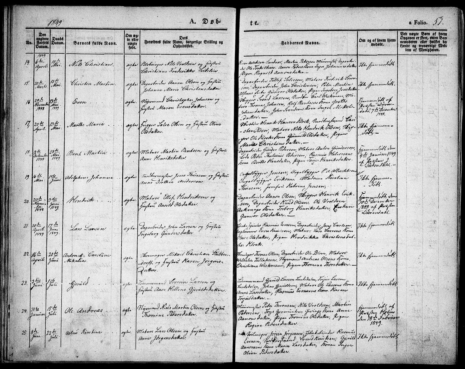 Risør sokneprestkontor, AV/SAK-1111-0035/F/Fa/L0003: Ministerialbok nr. A 3, 1838-1864, s. 51