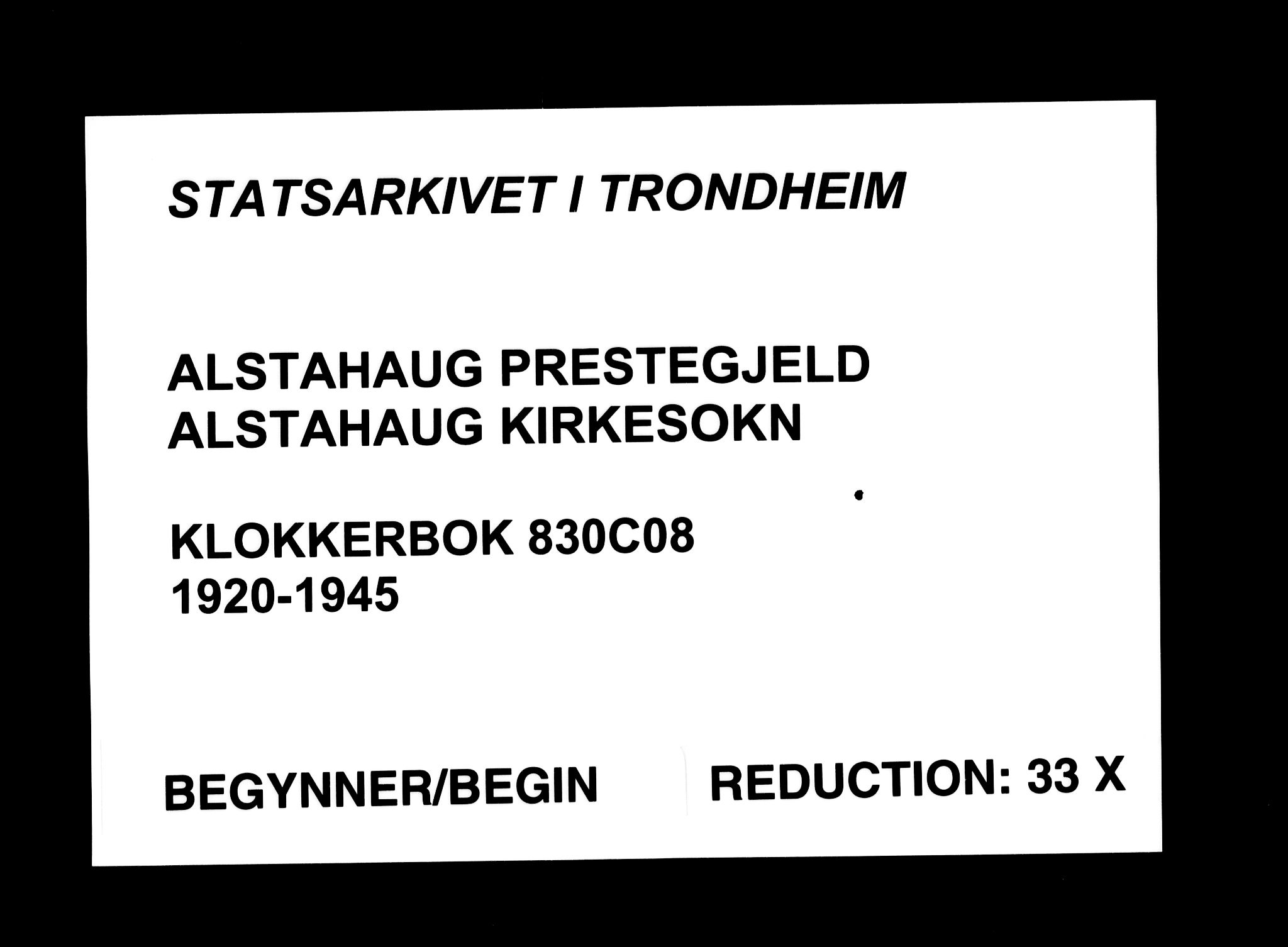 Ministerialprotokoller, klokkerbøker og fødselsregistre - Nordland, SAT/A-1459/830/L0466: Klokkerbok nr. 830C08, 1920-1945