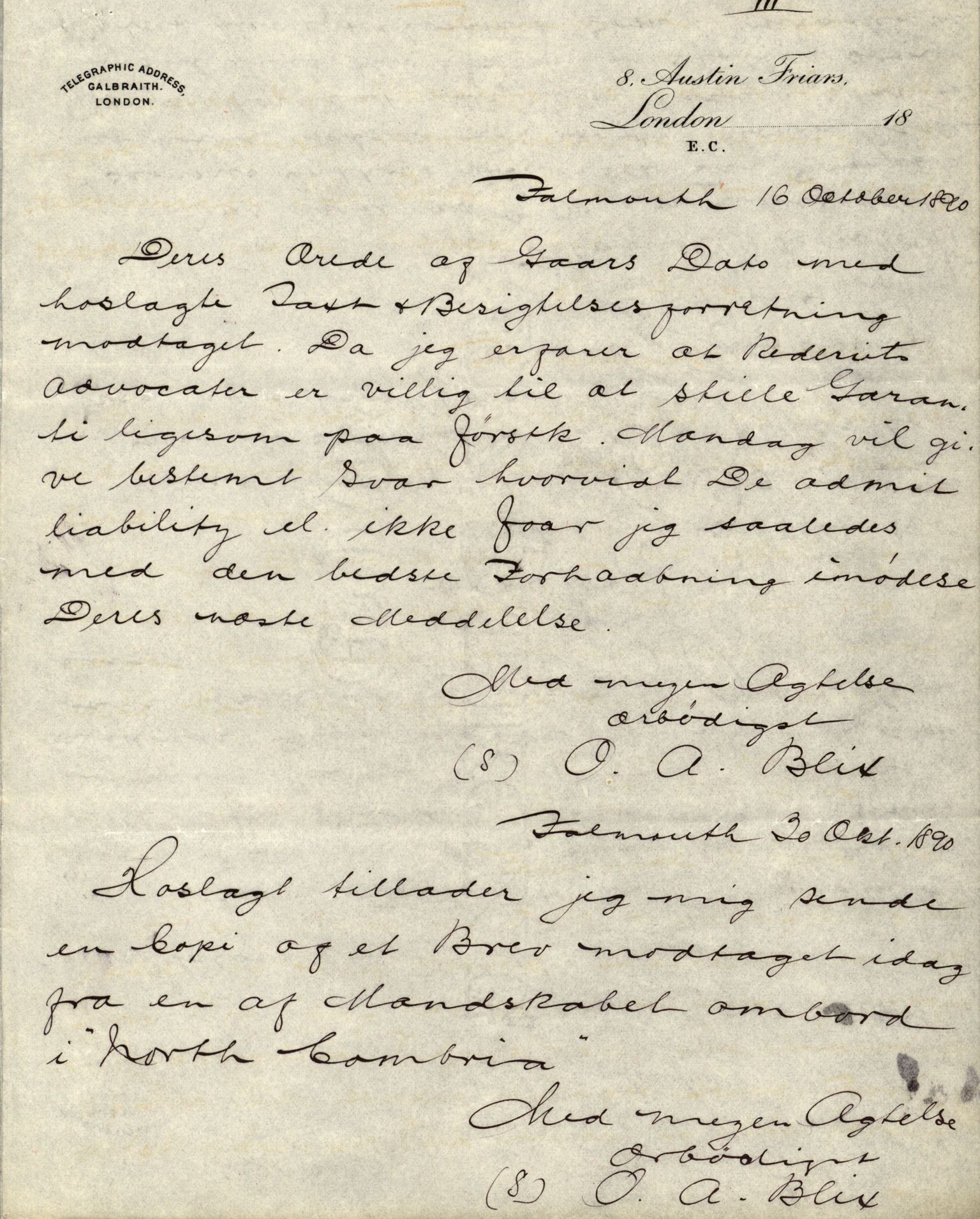 Pa 63 - Østlandske skibsassuranceforening, VEMU/A-1079/G/Ga/L0025/0004: Havaridokumenter / Imanuel, Hefhi, Guldregn, Haabet, Harald, Windsor, 1890, s. 40