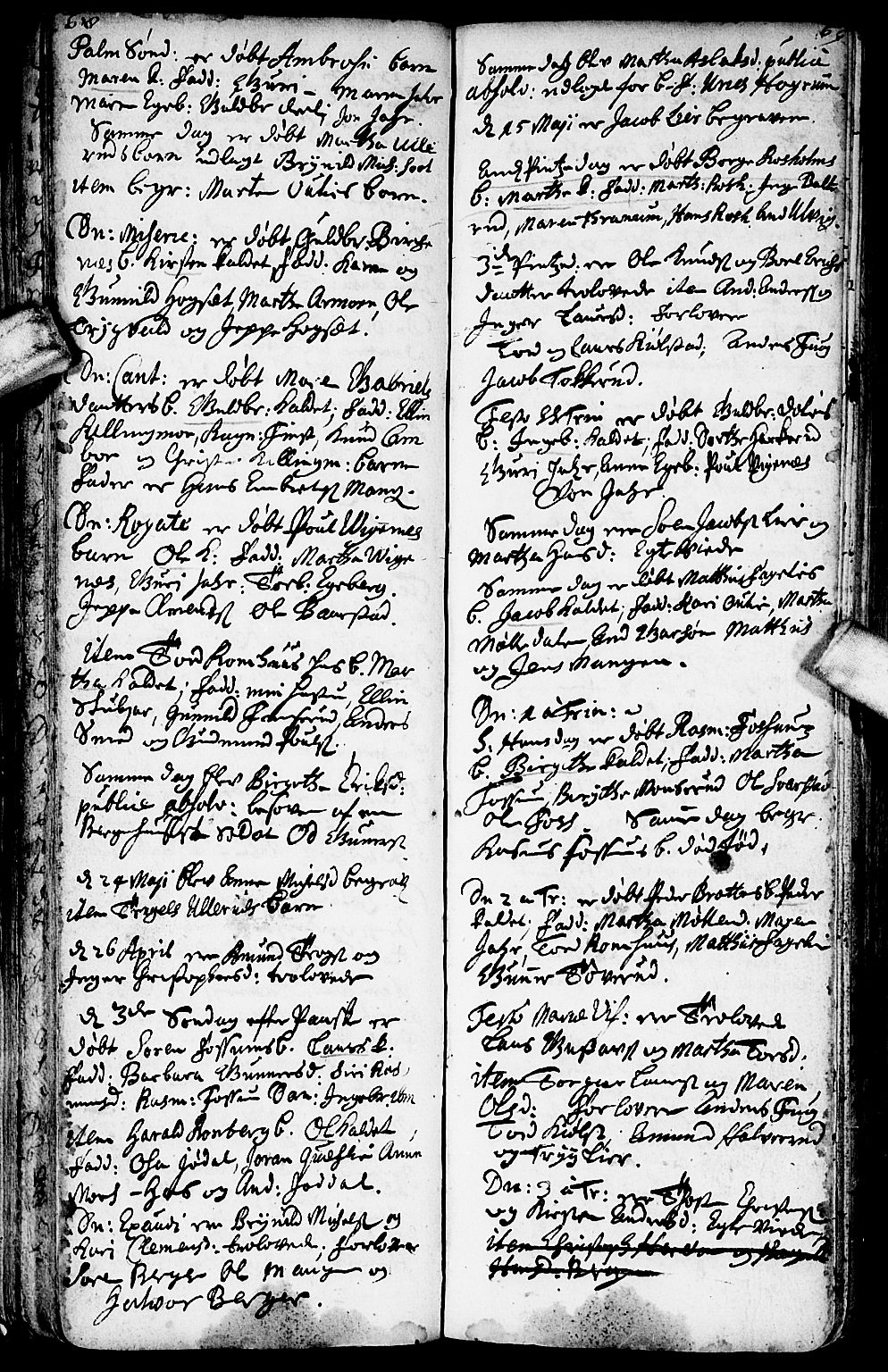 Aurskog prestekontor Kirkebøker, SAO/A-10304a/F/Fa/L0001: Ministerialbok nr. I 1, 1707-1735, s. 68-69
