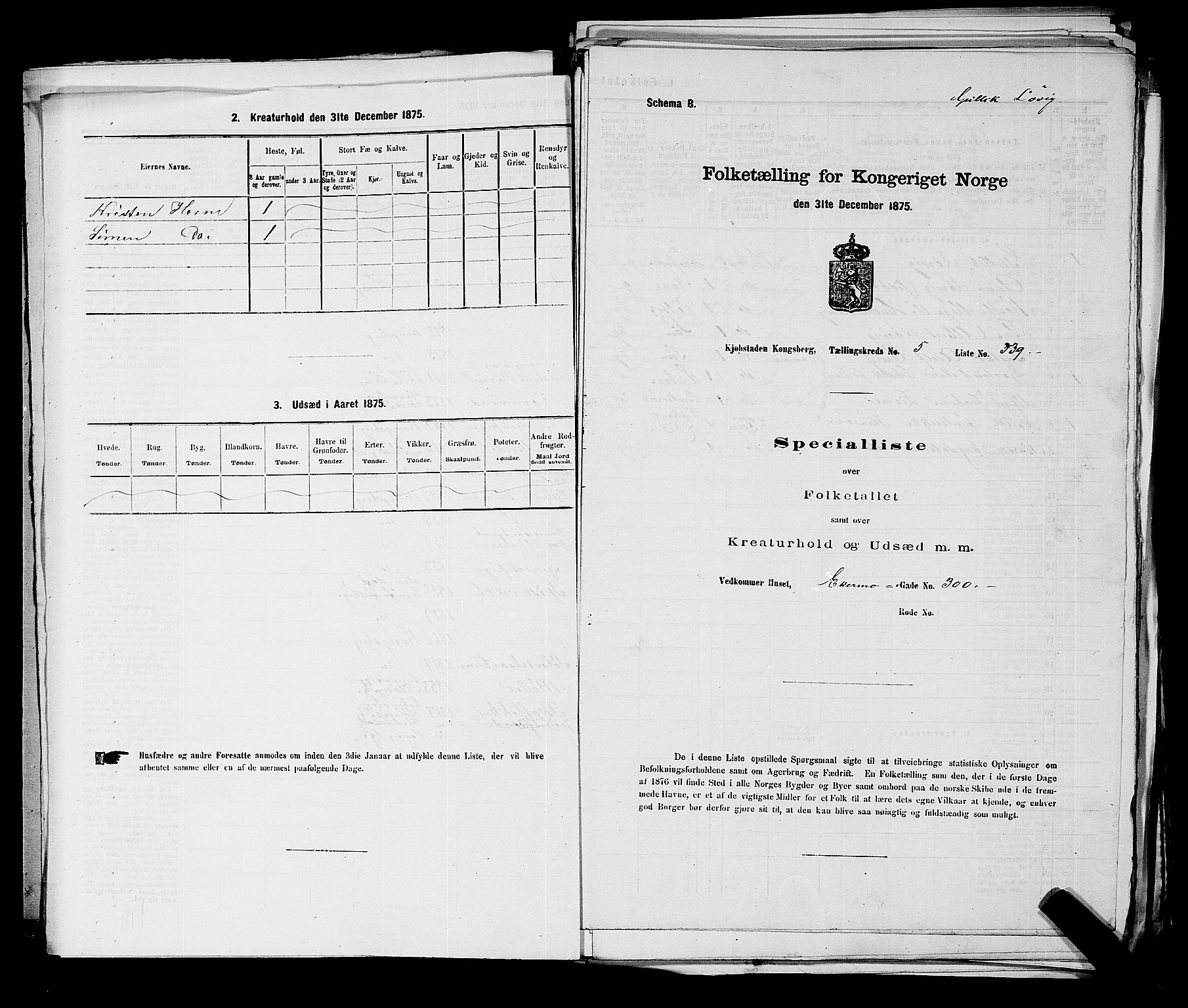 SAKO, Folketelling 1875 for 0604B Kongsberg prestegjeld, Kongsberg kjøpstad, 1875, s. 766