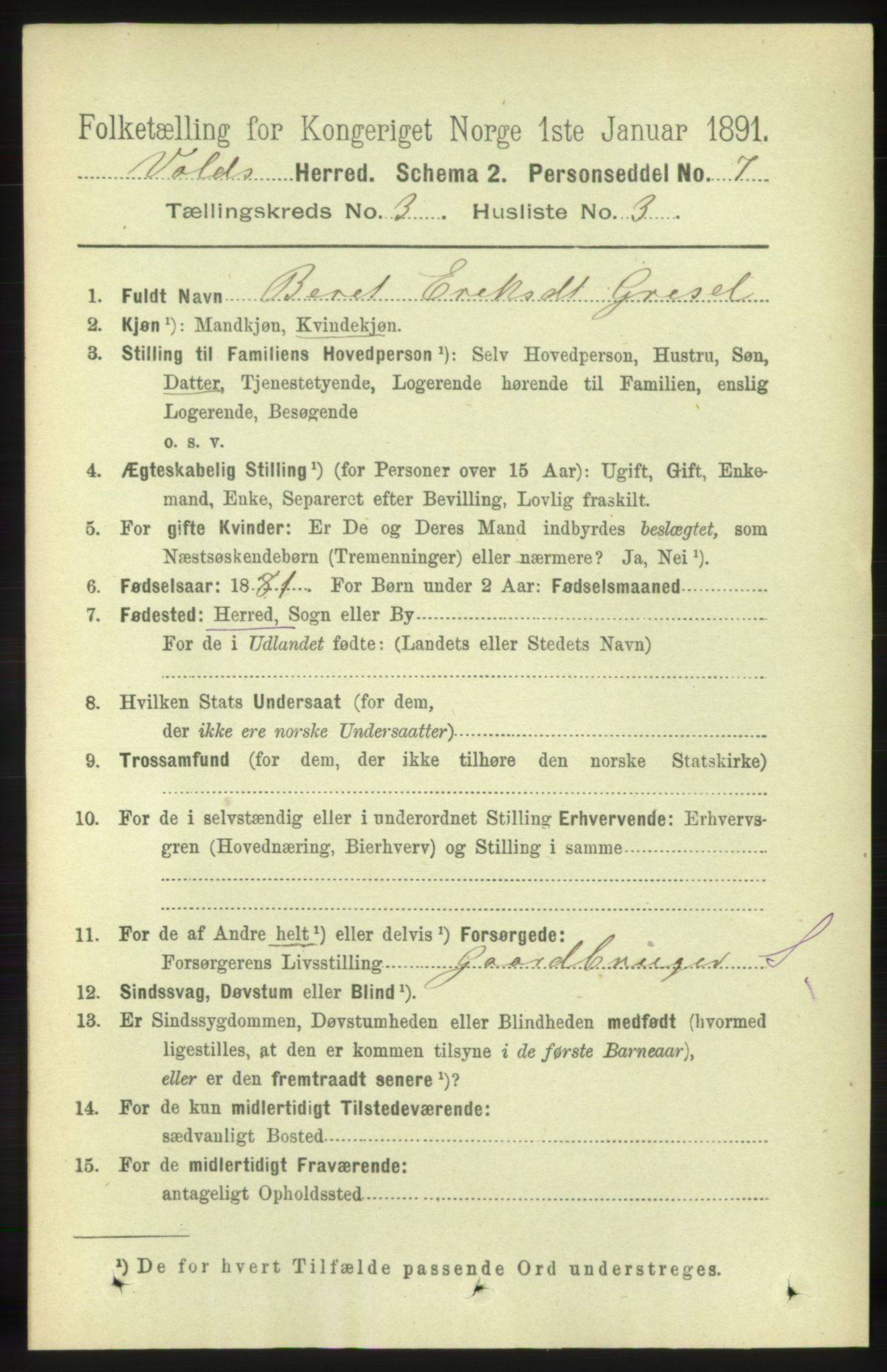 RA, Folketelling 1891 for 1537 Voll herred, 1891, s. 980