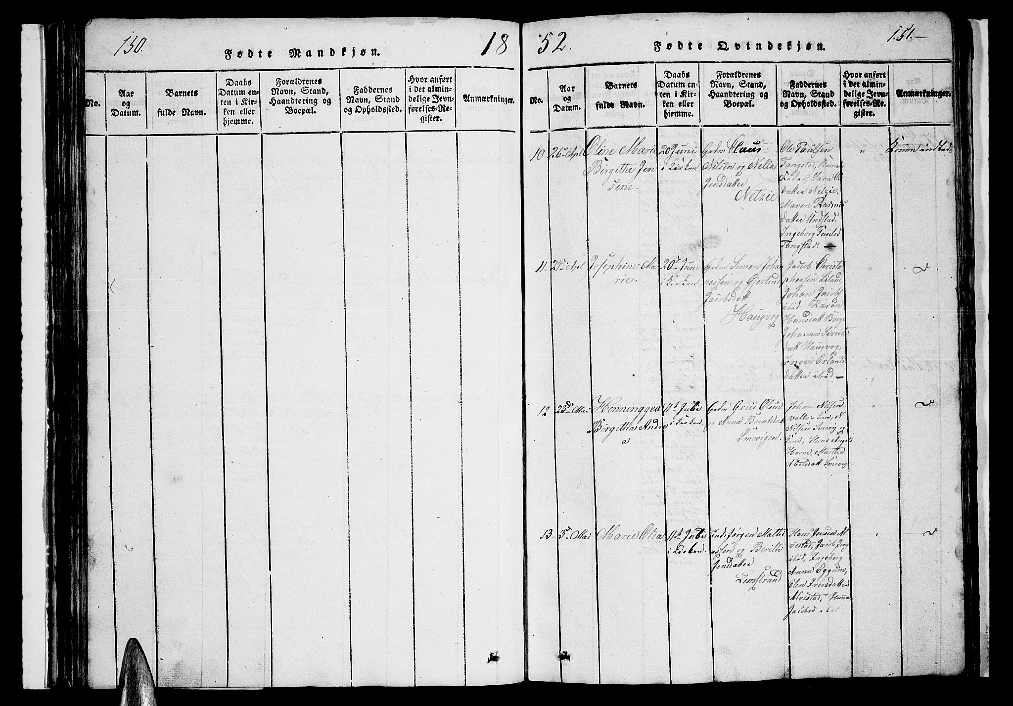 Ministerialprotokoller, klokkerbøker og fødselsregistre - Nordland, AV/SAT-A-1459/880/L1139: Klokkerbok nr. 880C01, 1836-1857, s. 150-151