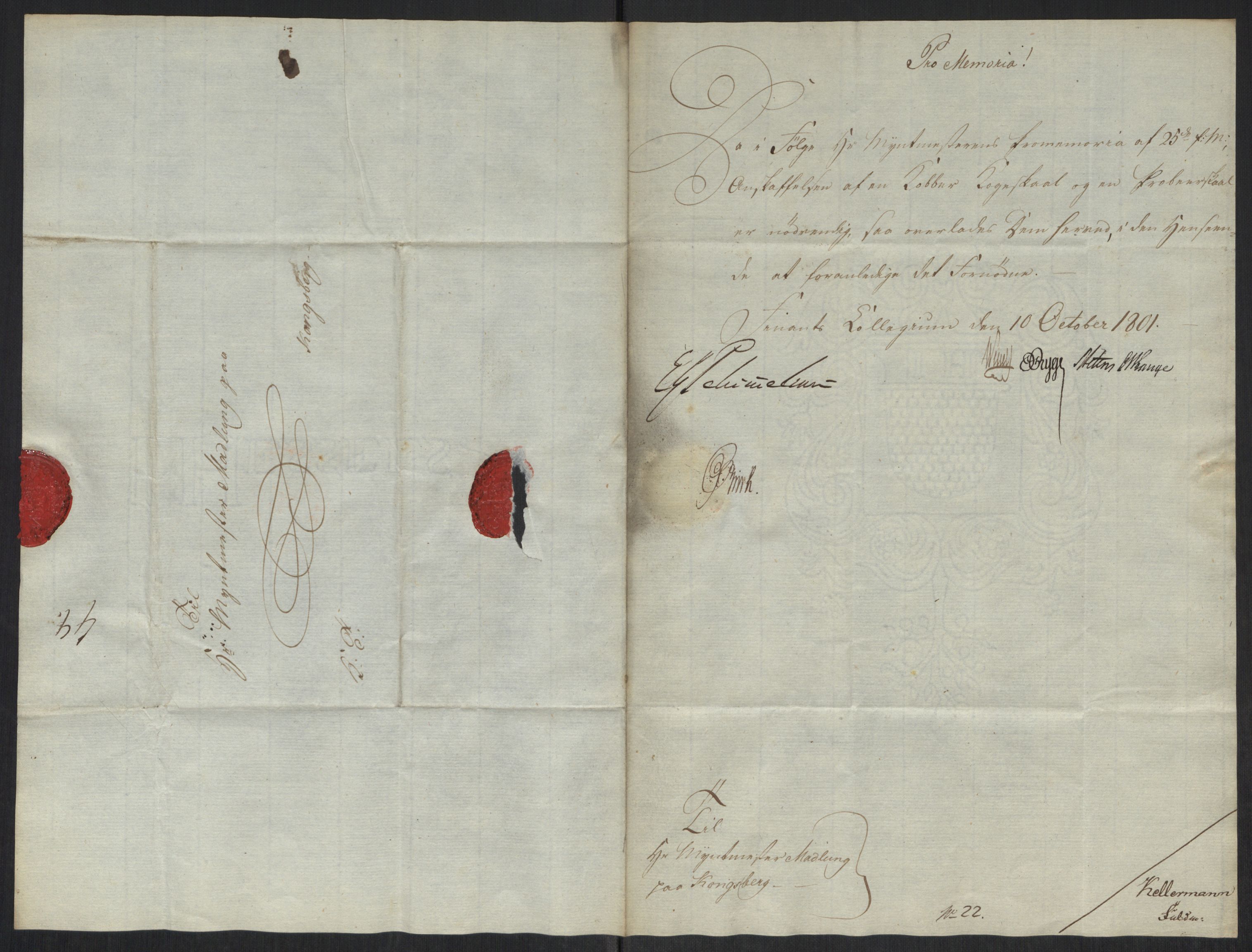 Rentekammeret inntil 1814, Realistisk ordnet avdeling, RA/EA-4070/Oa/L0008: [Y6]: Embetsbrev til myntmesteren på Kongsberg (1797-1806 og 1808-1813), 1797-1813, s. 107