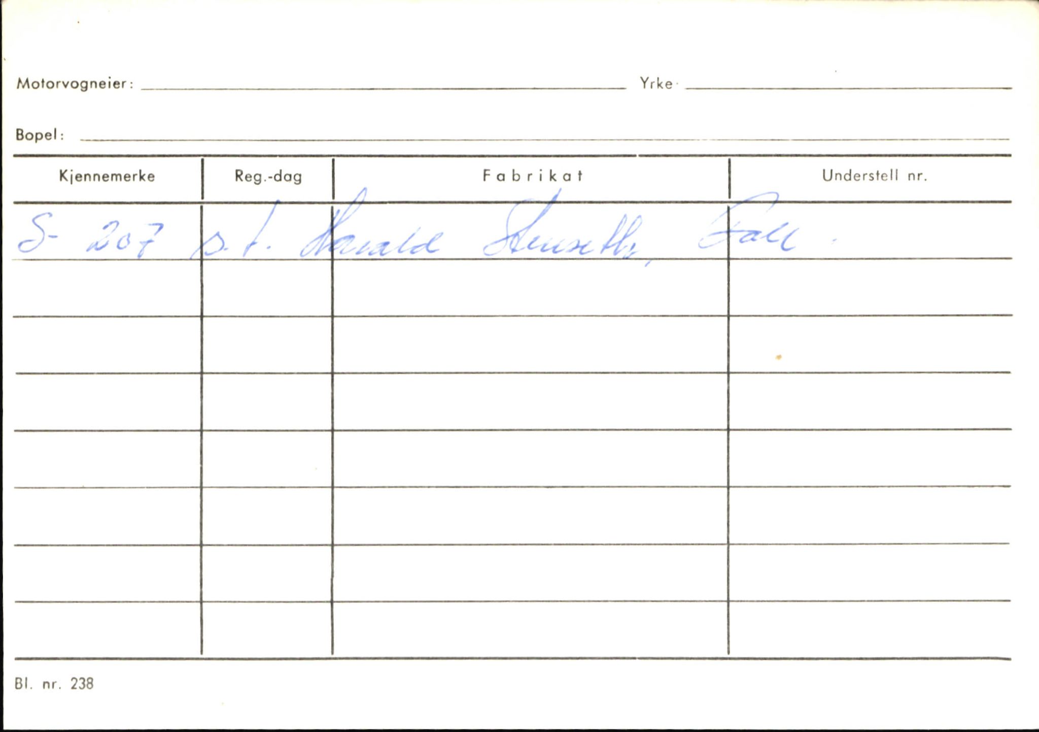 Statens vegvesen, Sogn og Fjordane vegkontor, AV/SAB-A-5301/4/F/L0146: Registerkort Årdal R-Å samt diverse kort, 1945-1975, s. 924