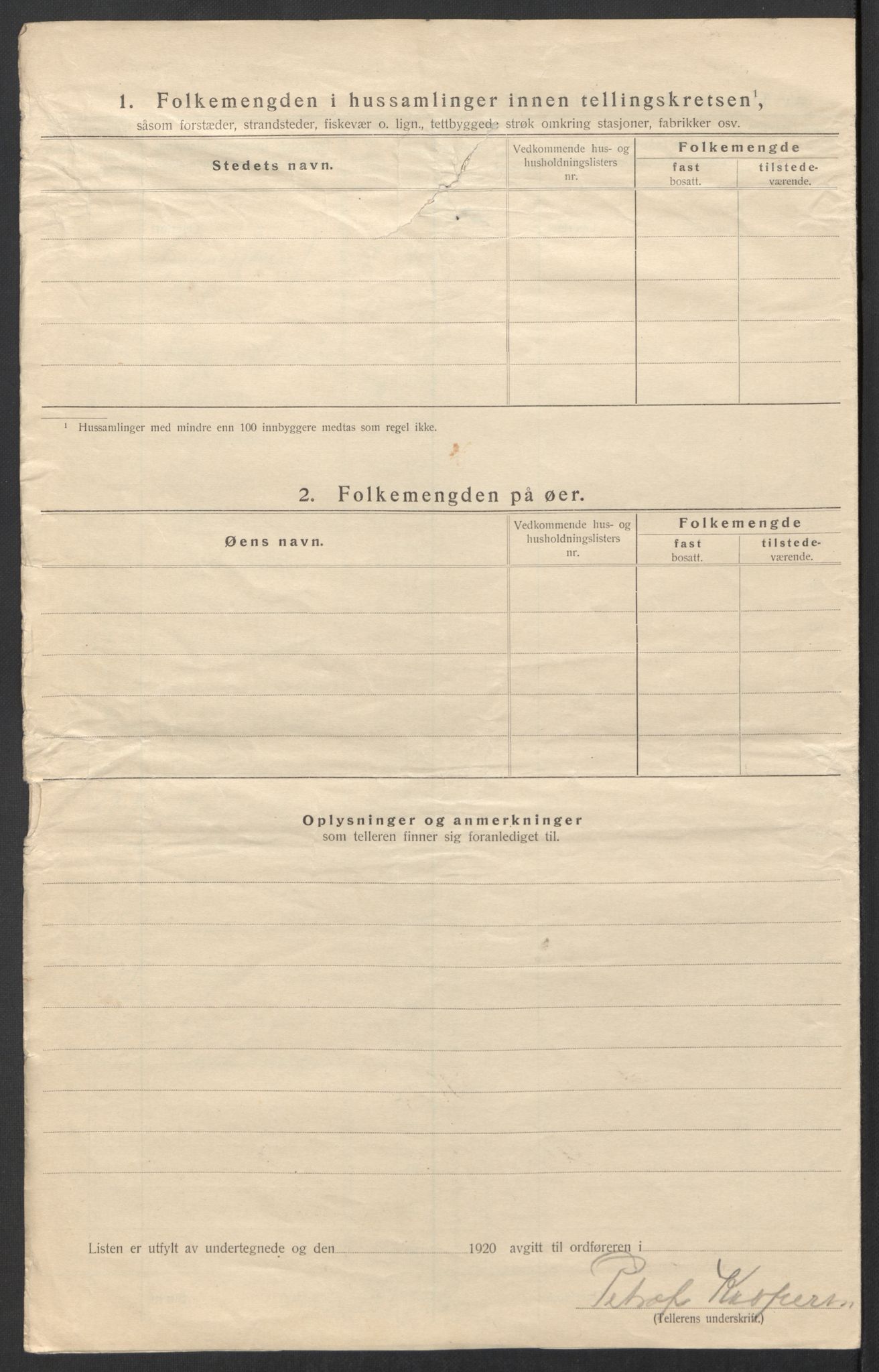 SAT, Folketelling 1920 for 1845 Sørfold herred, 1920, s. 20
