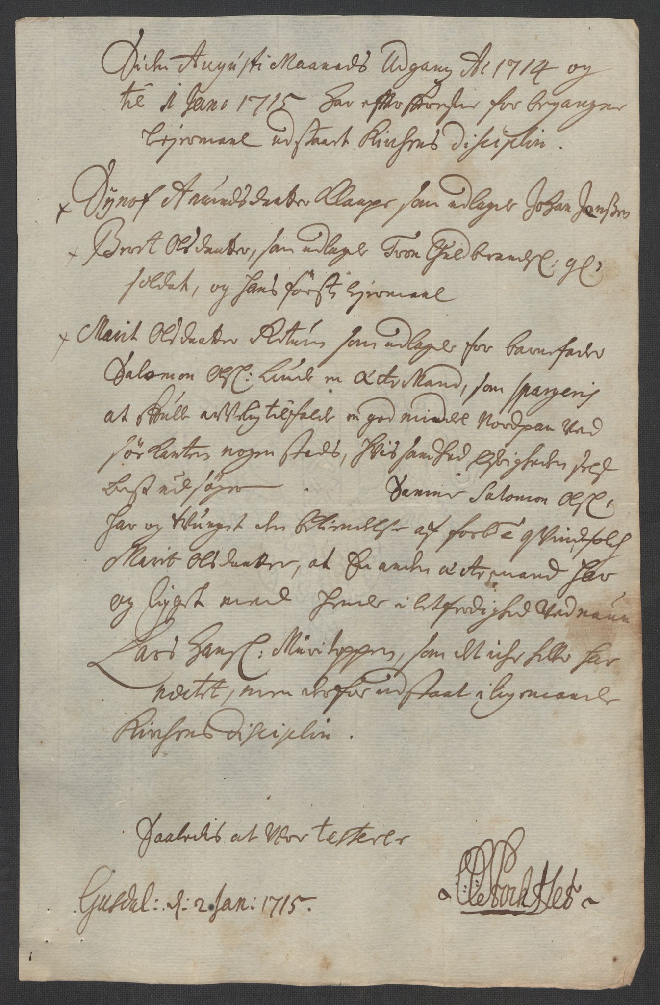 Rentekammeret inntil 1814, Reviderte regnskaper, Fogderegnskap, AV/RA-EA-4092/R17/L1183: Fogderegnskap Gudbrandsdal, 1714, s. 105