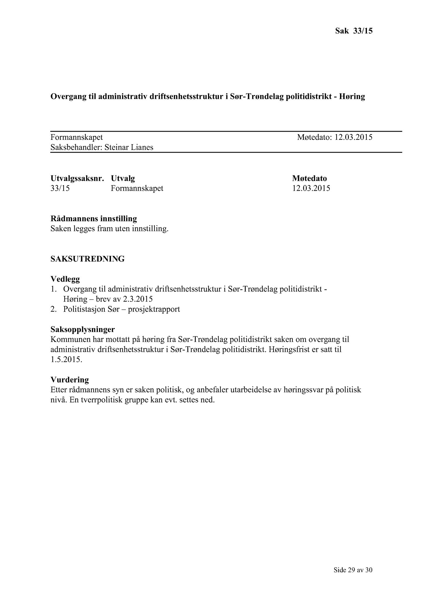 Klæbu Kommune, TRKO/KK/02-FS/L008: Formannsskapet - Møtedokumenter, 2015, s. 707