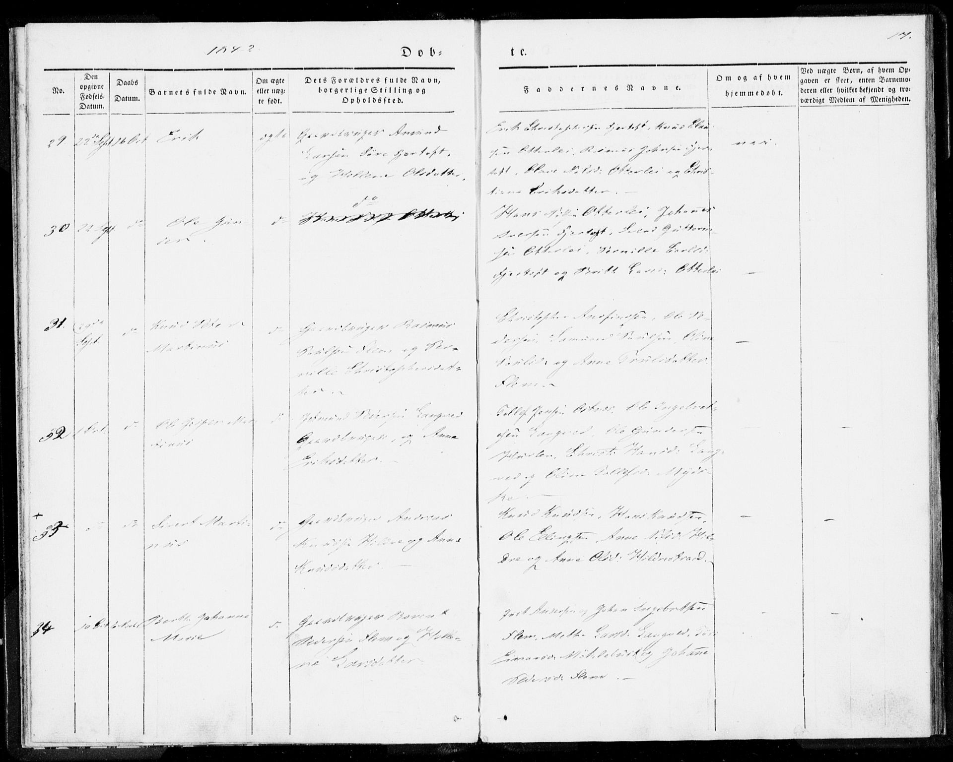 Ministerialprotokoller, klokkerbøker og fødselsregistre - Møre og Romsdal, SAT/A-1454/536/L0496: Ministerialbok nr. 536A05, 1840-1847, s. 17