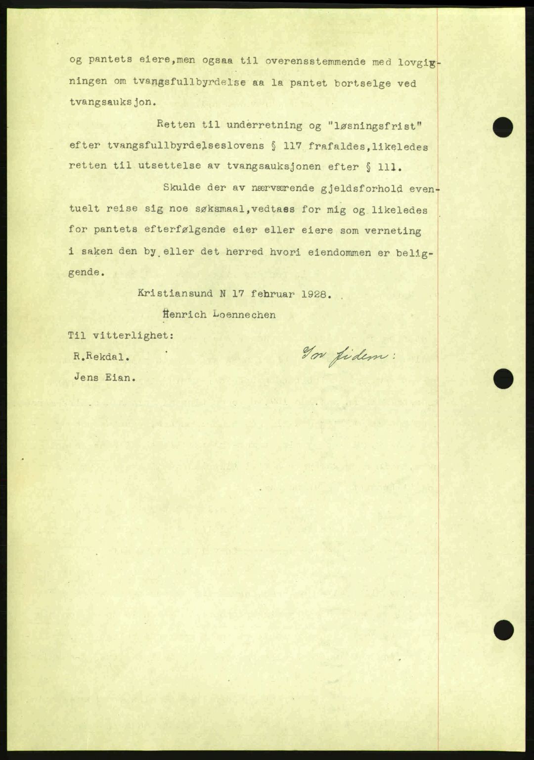 Kristiansund byfogd, AV/SAT-A-4587/A/27: Pantebok nr. 21, 1926-1928, Tingl.dato: 06.03.1928