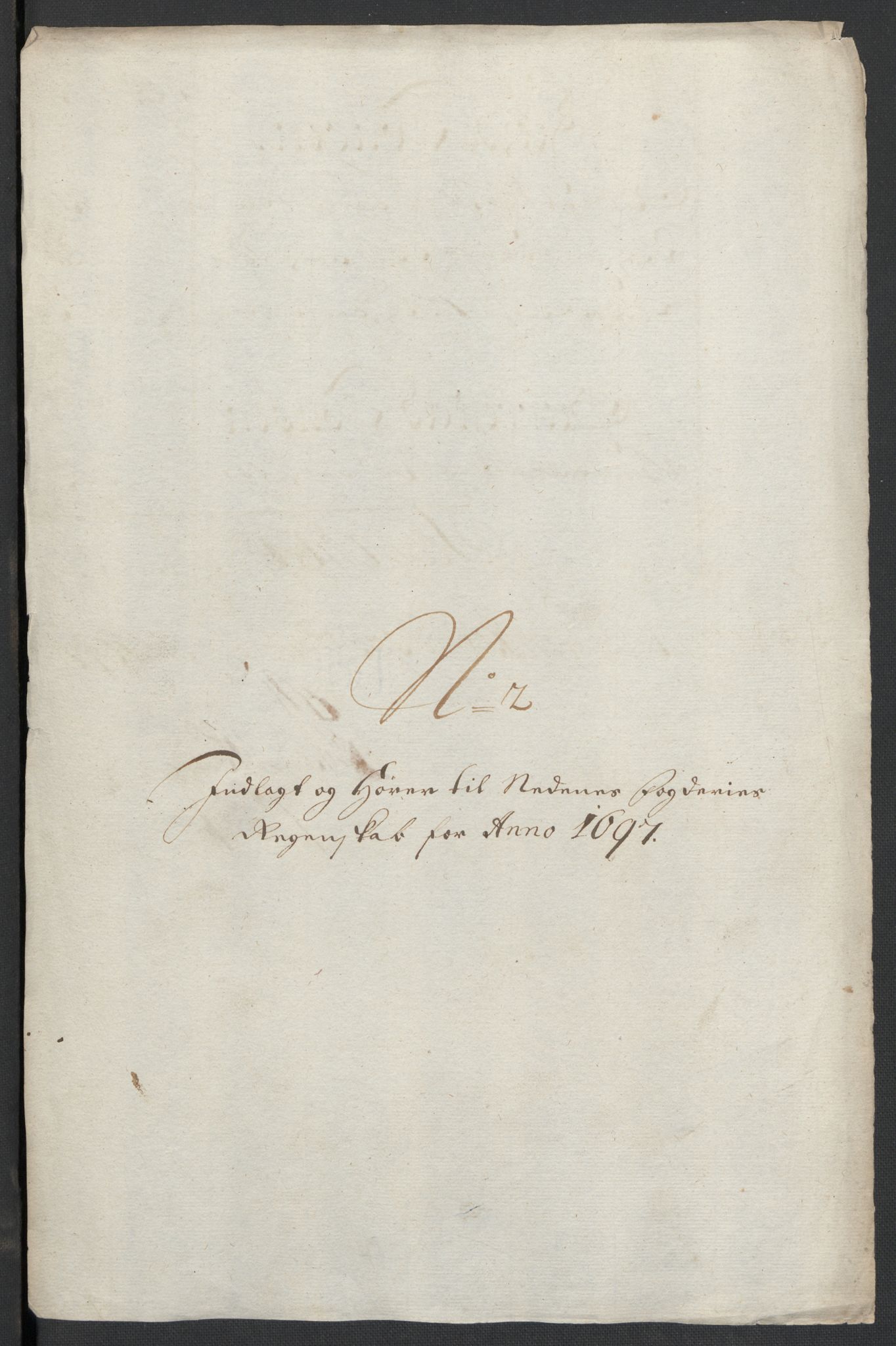 Rentekammeret inntil 1814, Reviderte regnskaper, Fogderegnskap, RA/EA-4092/R39/L2313: Fogderegnskap Nedenes, 1696-1697, s. 131