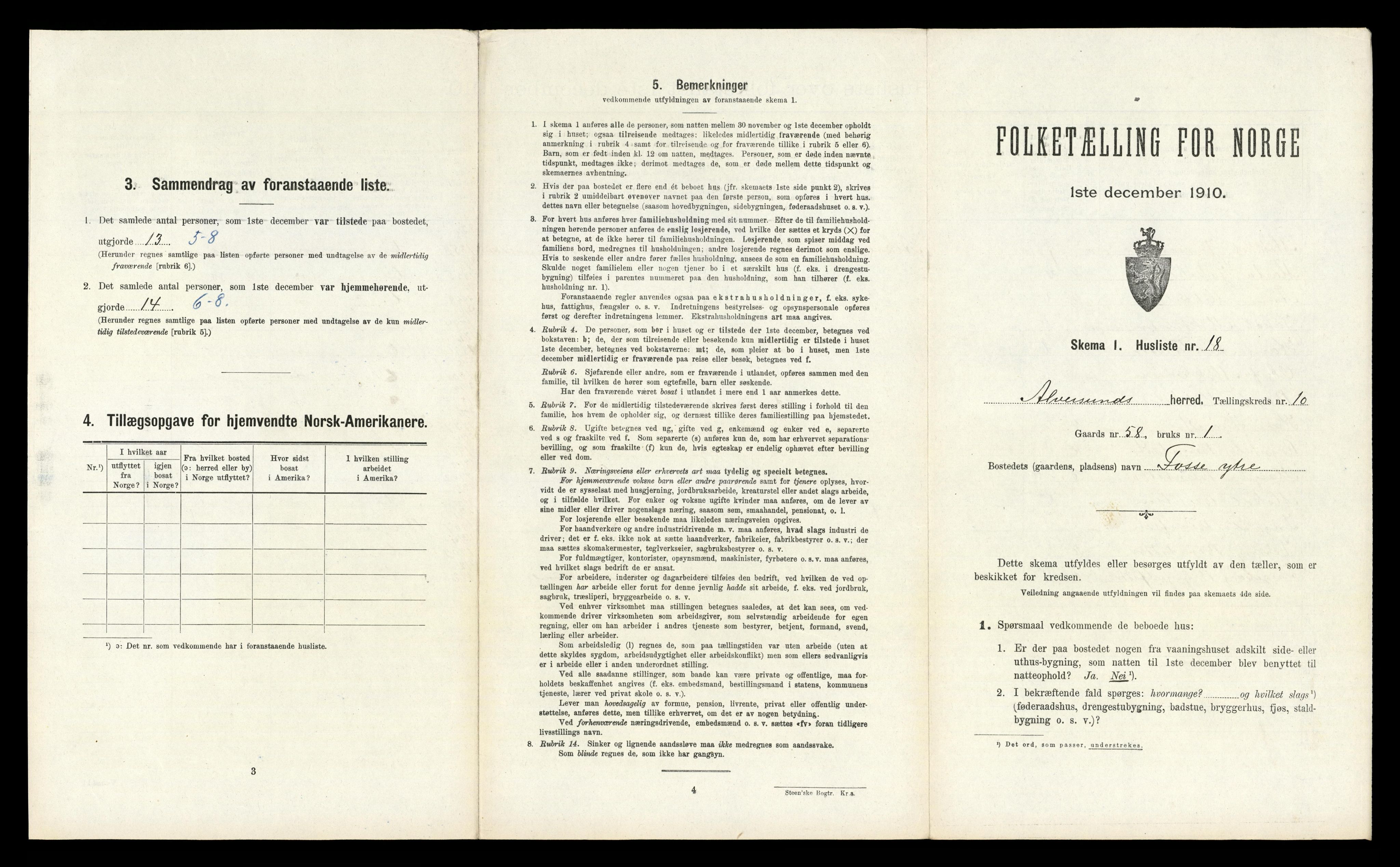 RA, Folketelling 1910 for 1257 Alversund herred, 1910, s. 796