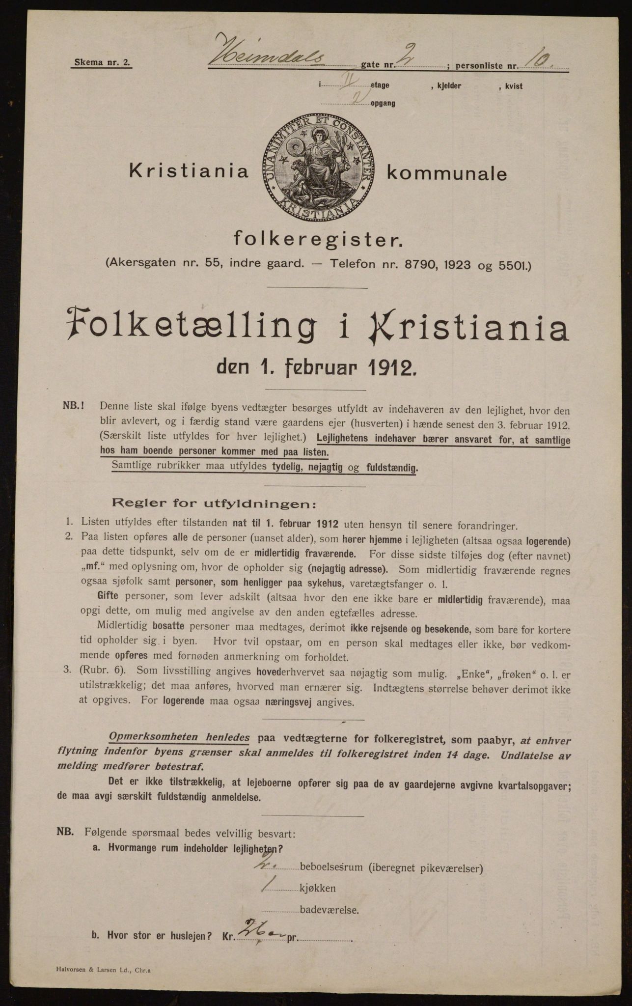 OBA, Kommunal folketelling 1.2.1912 for Kristiania, 1912, s. 36971