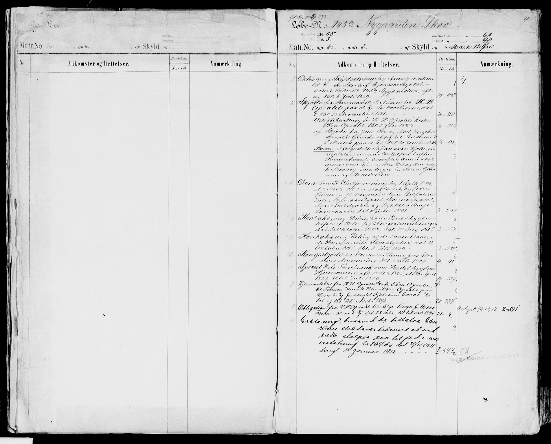 Sør-Østerdal sorenskriveri, SAH/TING-018/H/Ha/Haa/L0012: Panteregister nr. 4, 1888-1922, s. 4