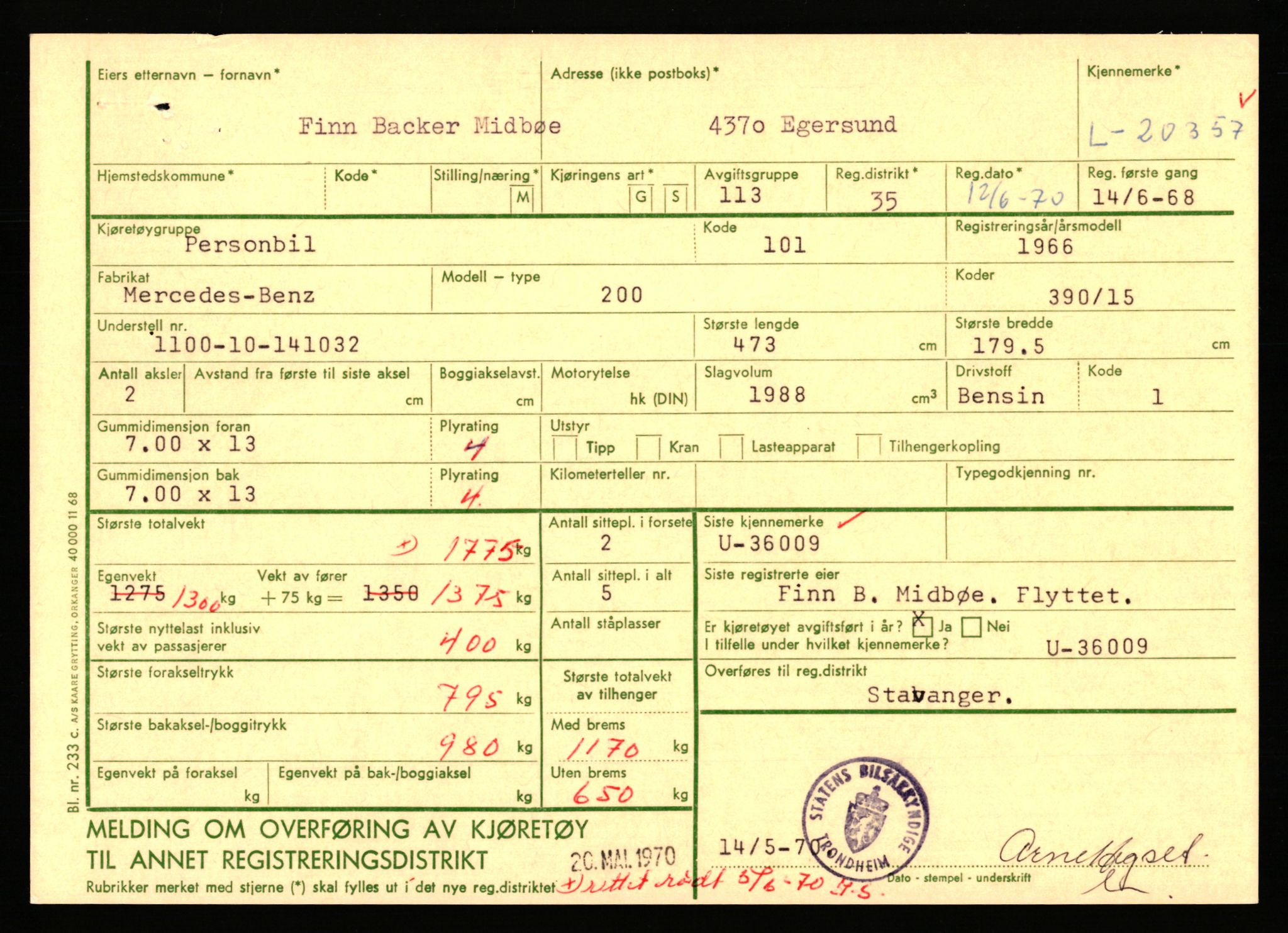 Stavanger trafikkstasjon, AV/SAST-A-101942/0/F/L0036: L-20000 - L-20499, 1930-1971, s. 1411