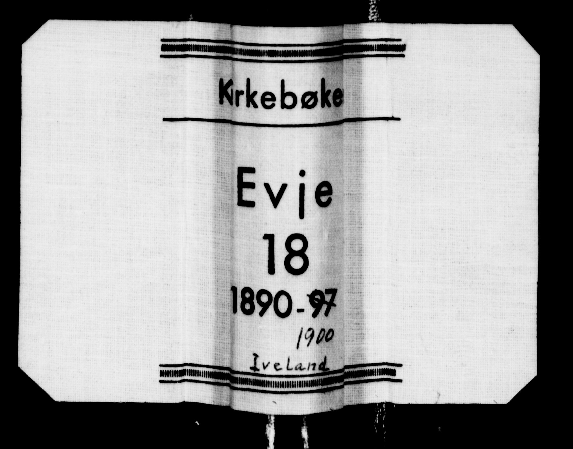 Evje sokneprestkontor, SAK/1111-0008/F/Fb/Fbc/L0004: Klokkerbok nr. B 4, 1890-1900