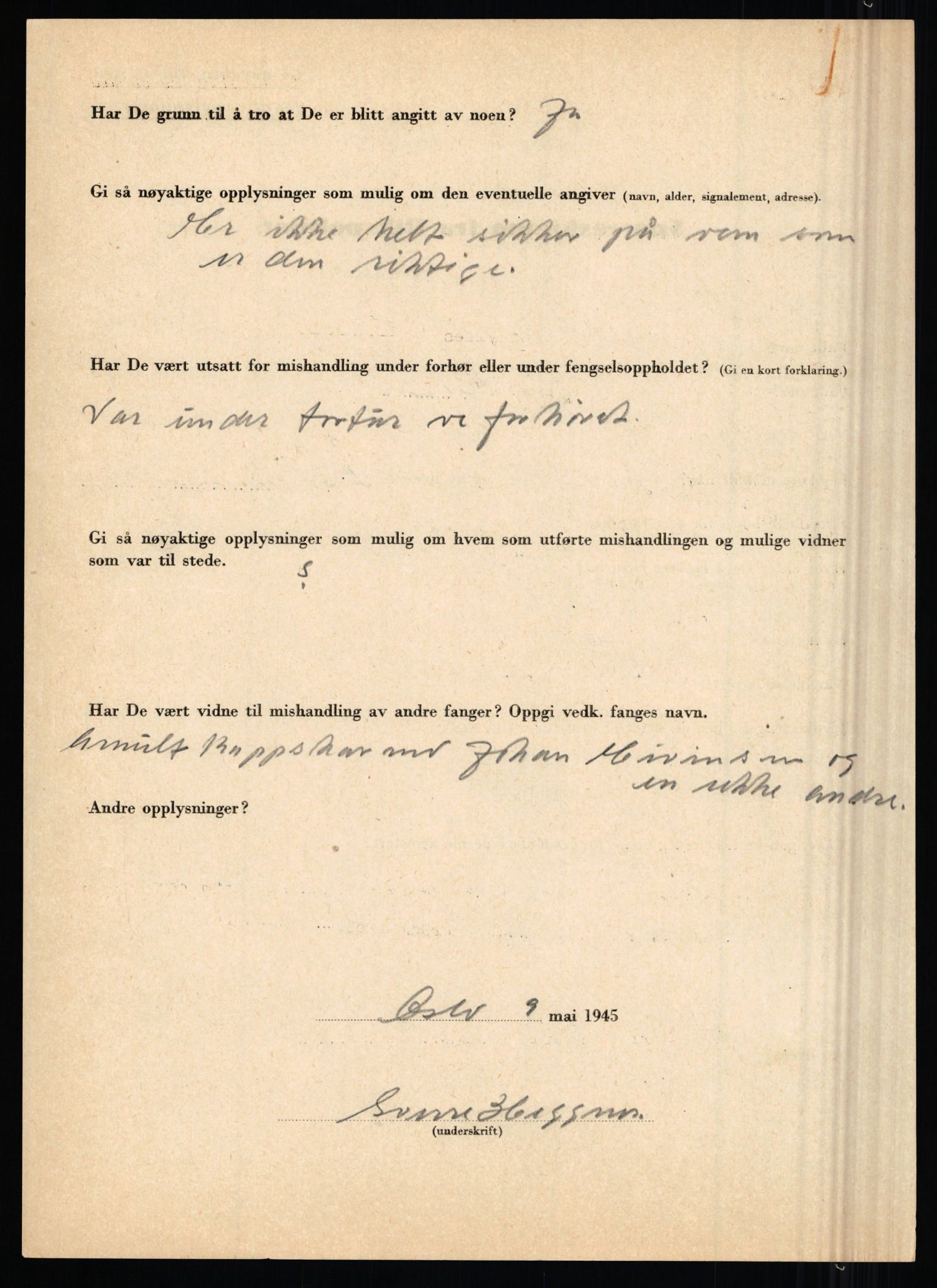 Rikspolitisjefen, AV/RA-S-1560/L/L0006: Hansen, Adolf Boye - Hemstad, Gunnar, 1940-1945, s. 948