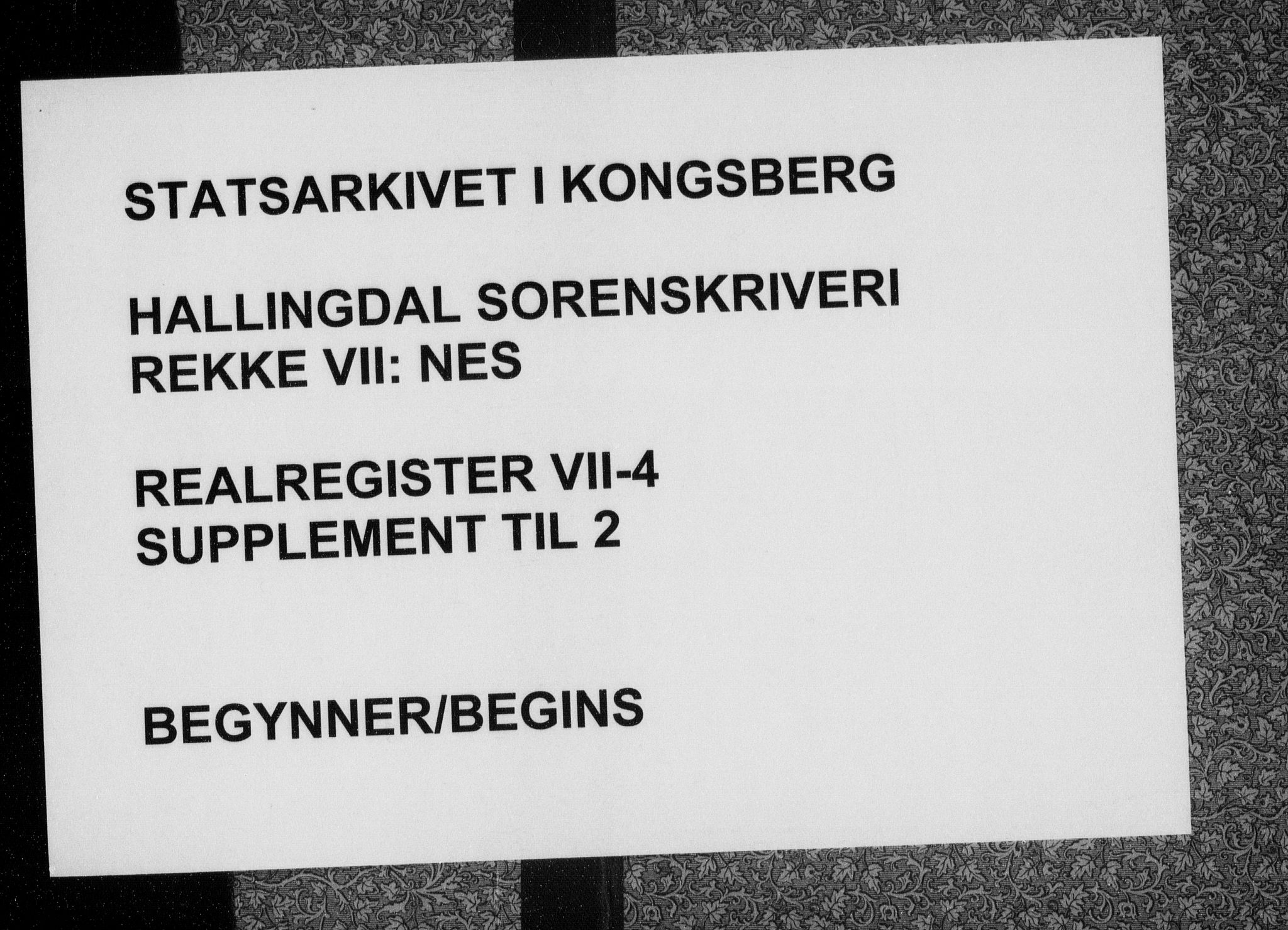 Hallingdal sorenskriveri, SAKO/A-121/G/Gb/Gbg/L0004: Panteregister nr. VII 4