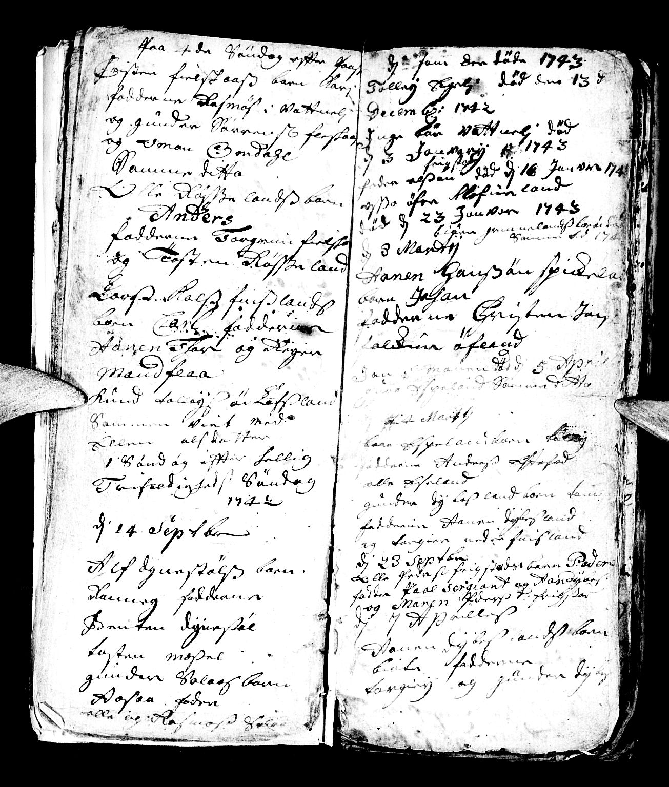 Bjelland sokneprestkontor, SAK/1111-0005/F/Fb/Fbb/L0001: Klokkerbok nr. B 1, 1732-1782, s. 8
