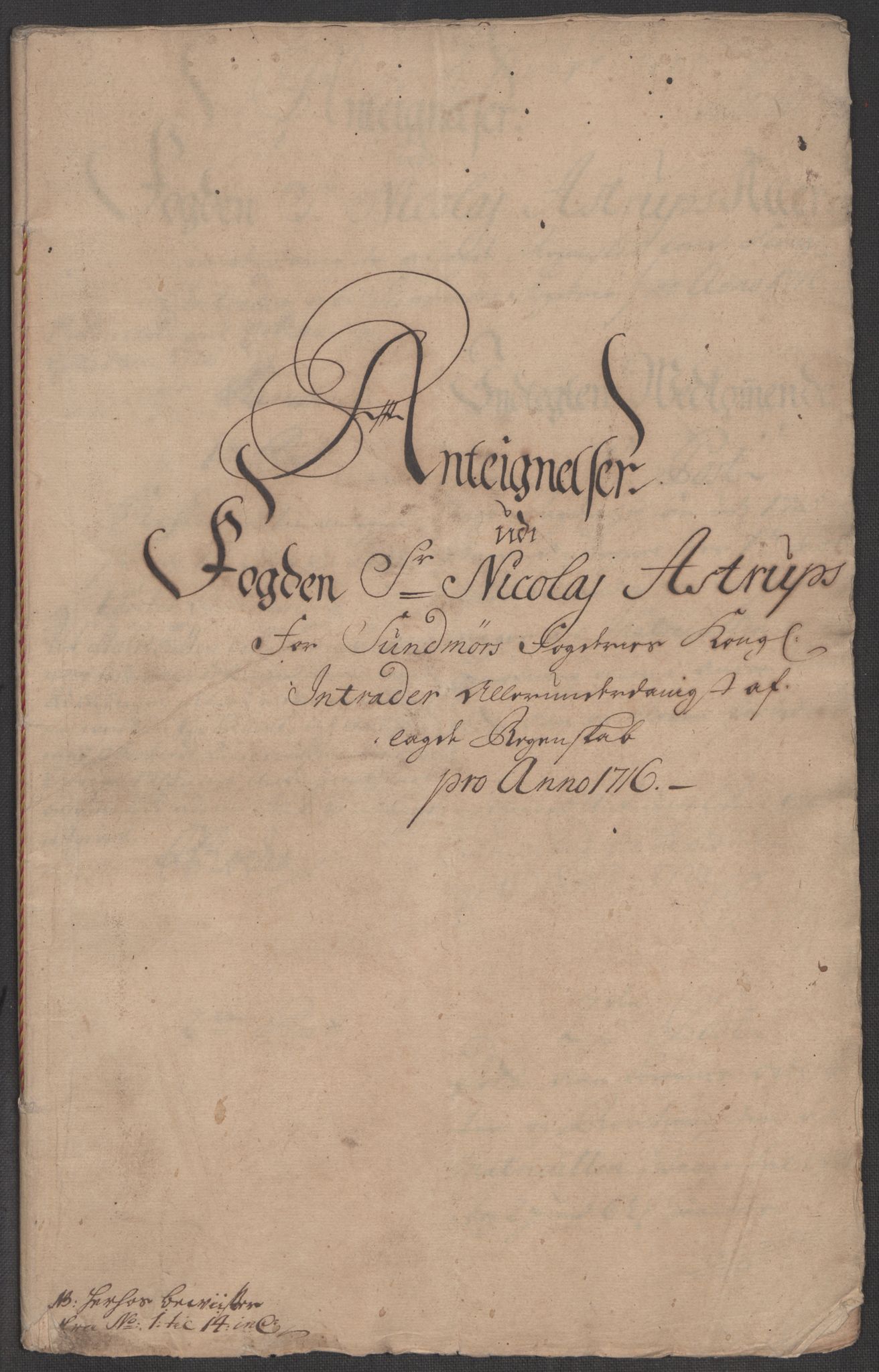 Rentekammeret inntil 1814, Reviderte regnskaper, Fogderegnskap, RA/EA-4092/R54/L3568: Fogderegnskap Sunnmøre, 1716, s. 223