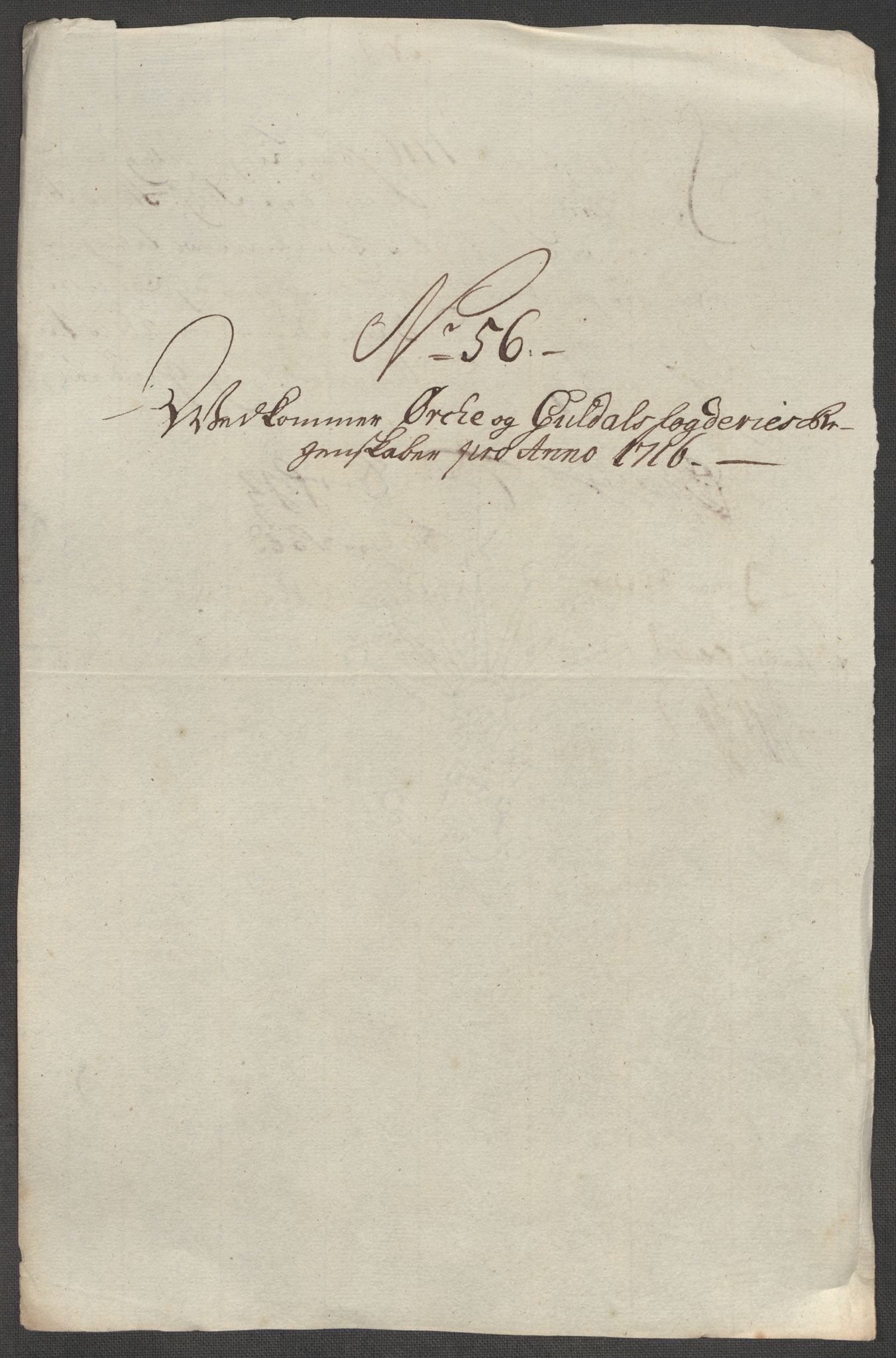 Rentekammeret inntil 1814, Reviderte regnskaper, Fogderegnskap, AV/RA-EA-4092/R60/L3968: Fogderegnskap Orkdal og Gauldal, 1716, s. 109