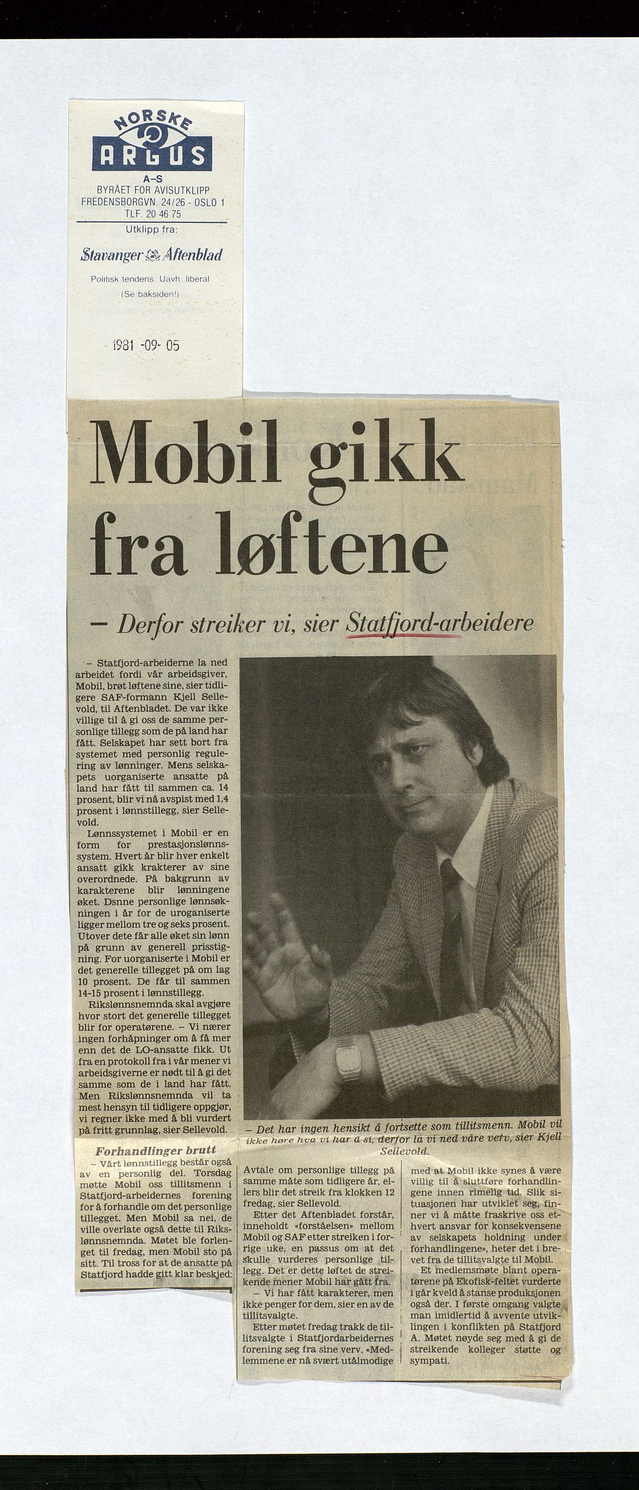 Pa 1339 - Statoil ASA, AV/SAST-A-101656/0001/Z/Zb/L0002: PRESSE0003, 1981, s. 3