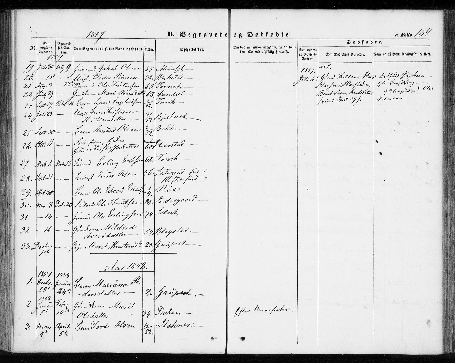 Ministerialprotokoller, klokkerbøker og fødselsregistre - Møre og Romsdal, AV/SAT-A-1454/584/L0965: Ministerialbok nr. 584A05, 1857-1868, s. 164