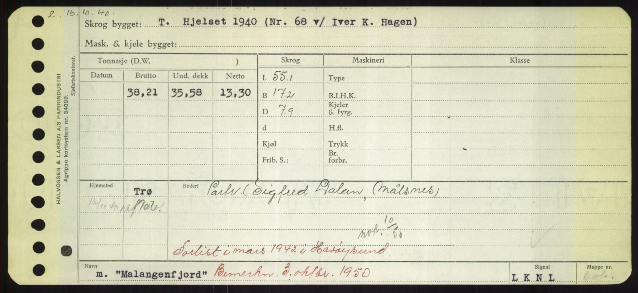 Sjøfartsdirektoratet med forløpere, Skipsmålingen, RA/S-1627/H/Hd/L0024: Fartøy, M-Mim, s. 141