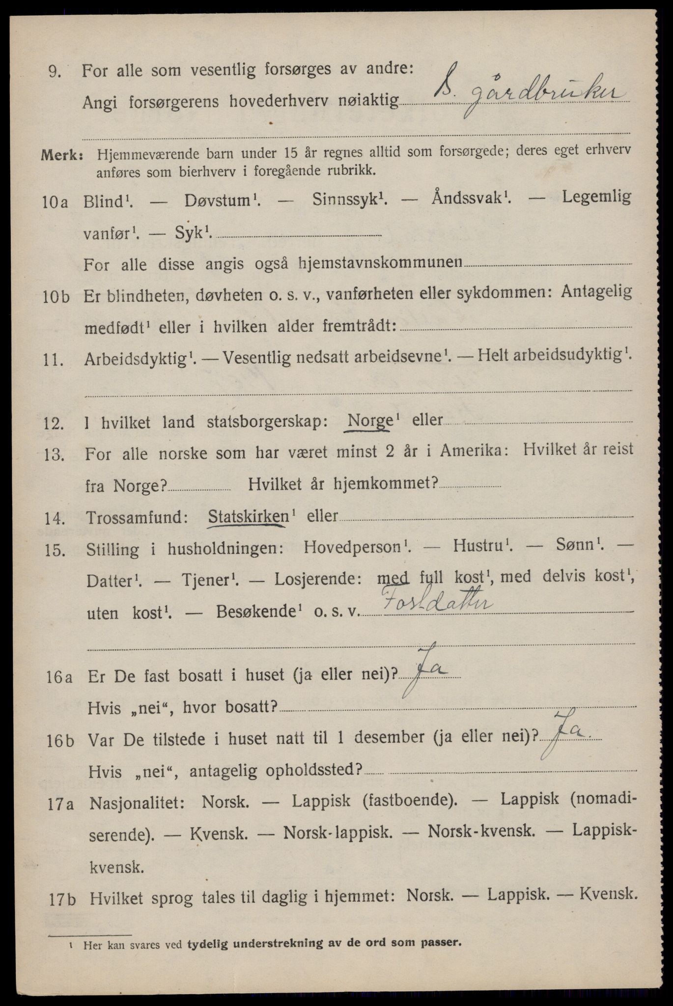 SAT, Folketelling 1920 for 1859 Flakstad herred, 1920, s. 3392