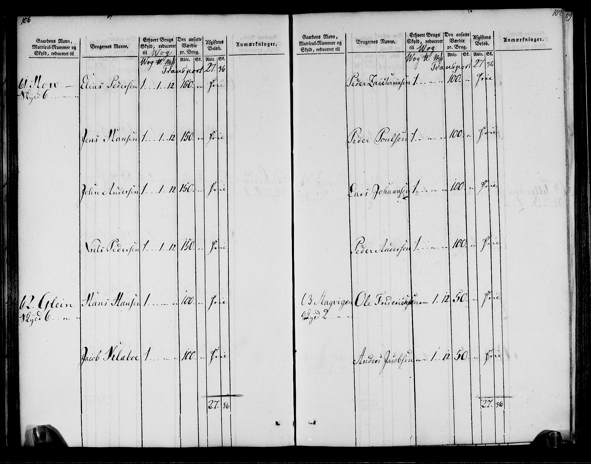 Rentekammeret inntil 1814, Realistisk ordnet avdeling, AV/RA-EA-4070/N/Ne/Nea/L0158: Helgeland fogderi. Oppebørselsregister, 1803-1804, s. 57