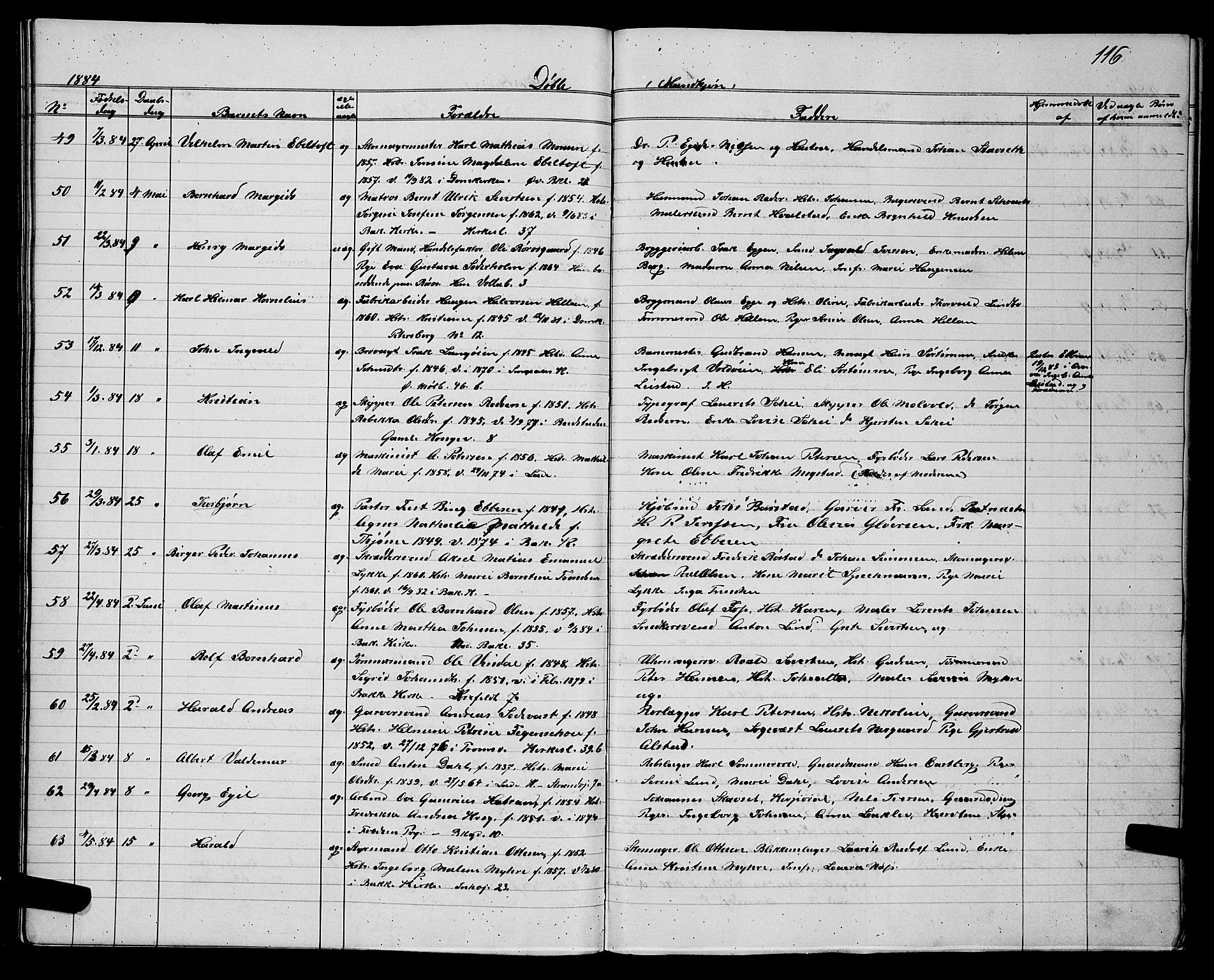 Ministerialprotokoller, klokkerbøker og fødselsregistre - Sør-Trøndelag, SAT/A-1456/604/L0220: Klokkerbok nr. 604C03, 1870-1885, s. 116