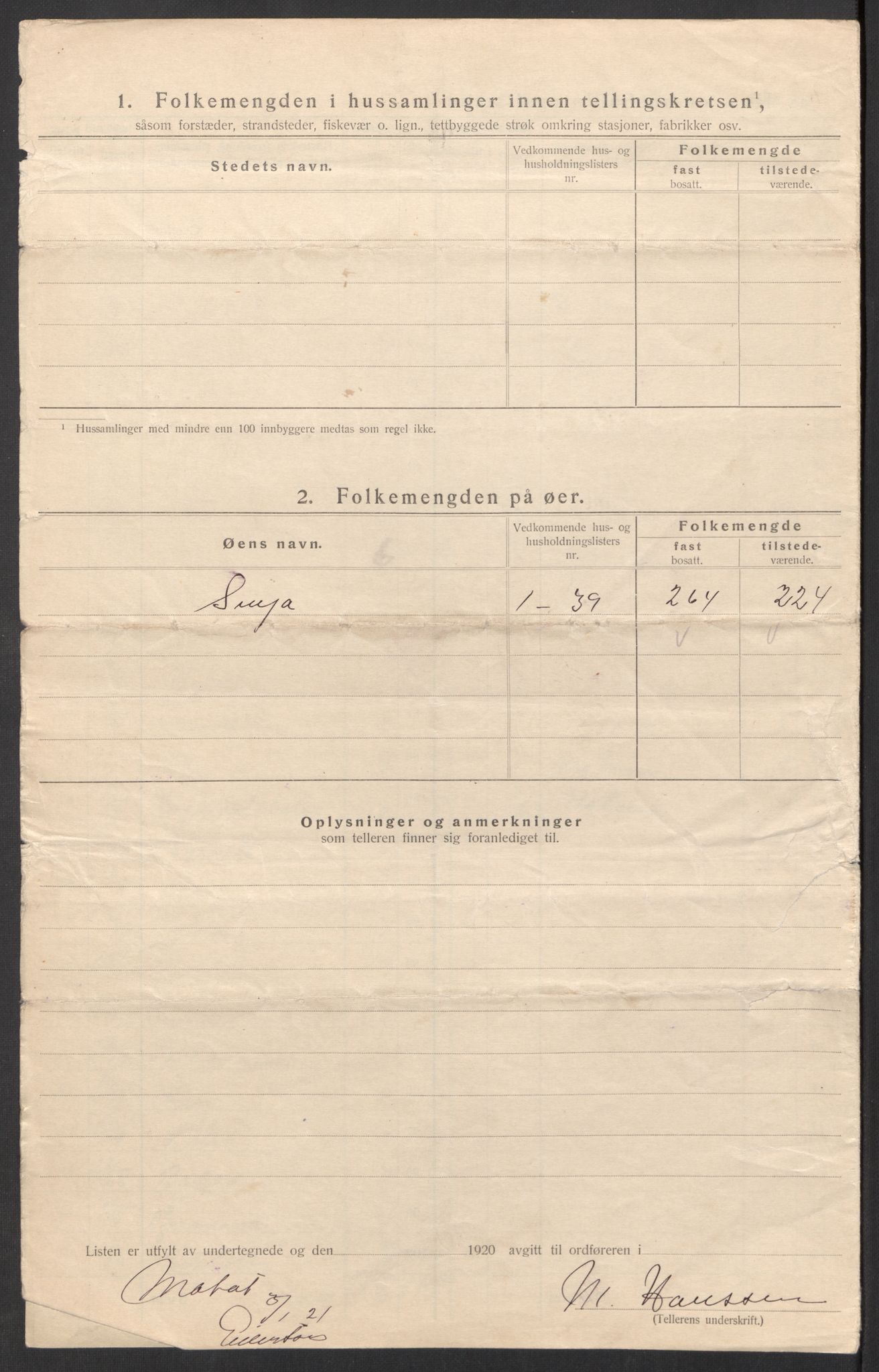 SATØ, Folketelling 1920 for 1927 Tranøy herred, 1920, s. 9