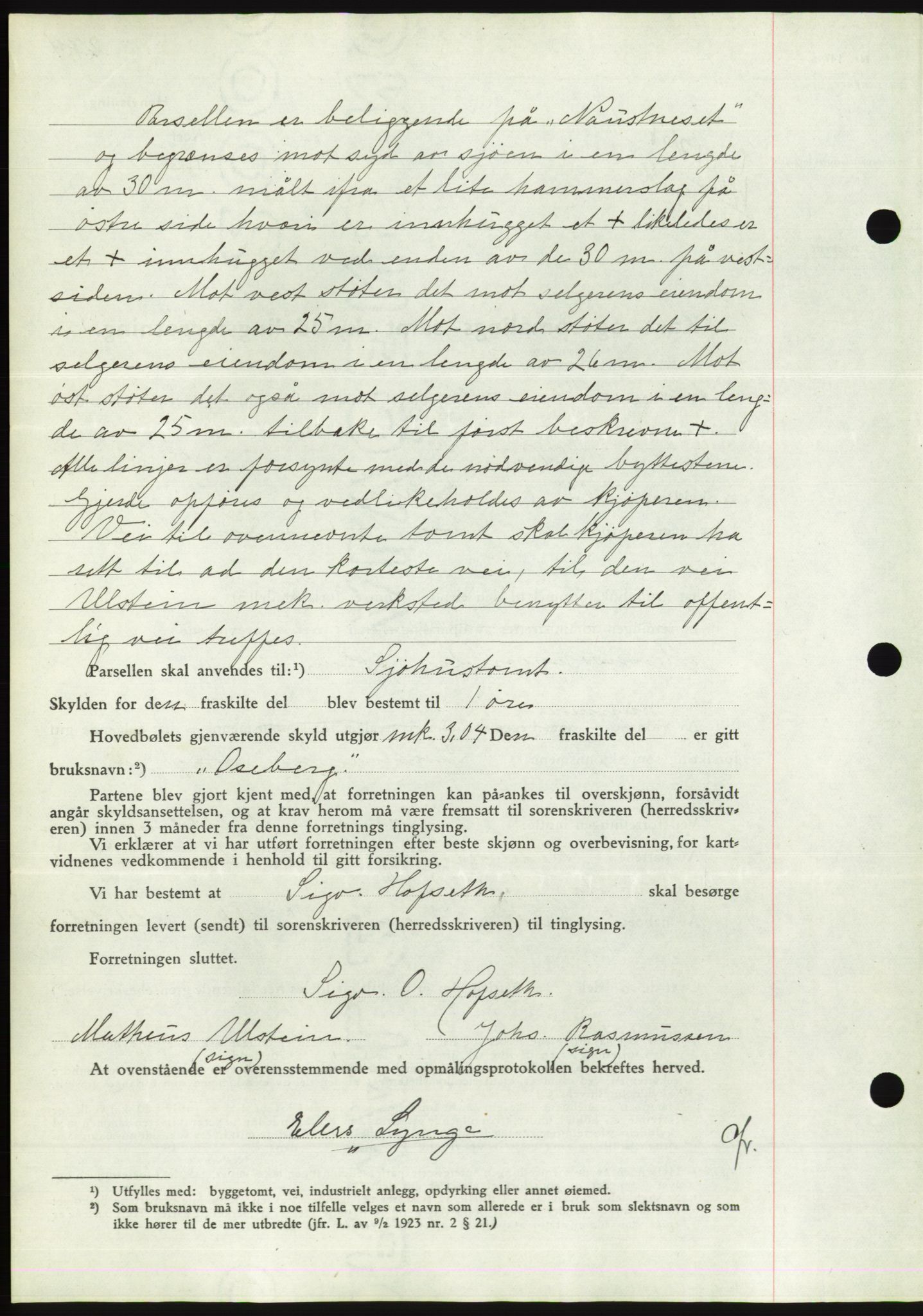 Søre Sunnmøre sorenskriveri, AV/SAT-A-4122/1/2/2C/L0061: Pantebok nr. 55, 1936-1936, Dagboknr: 1267/1936