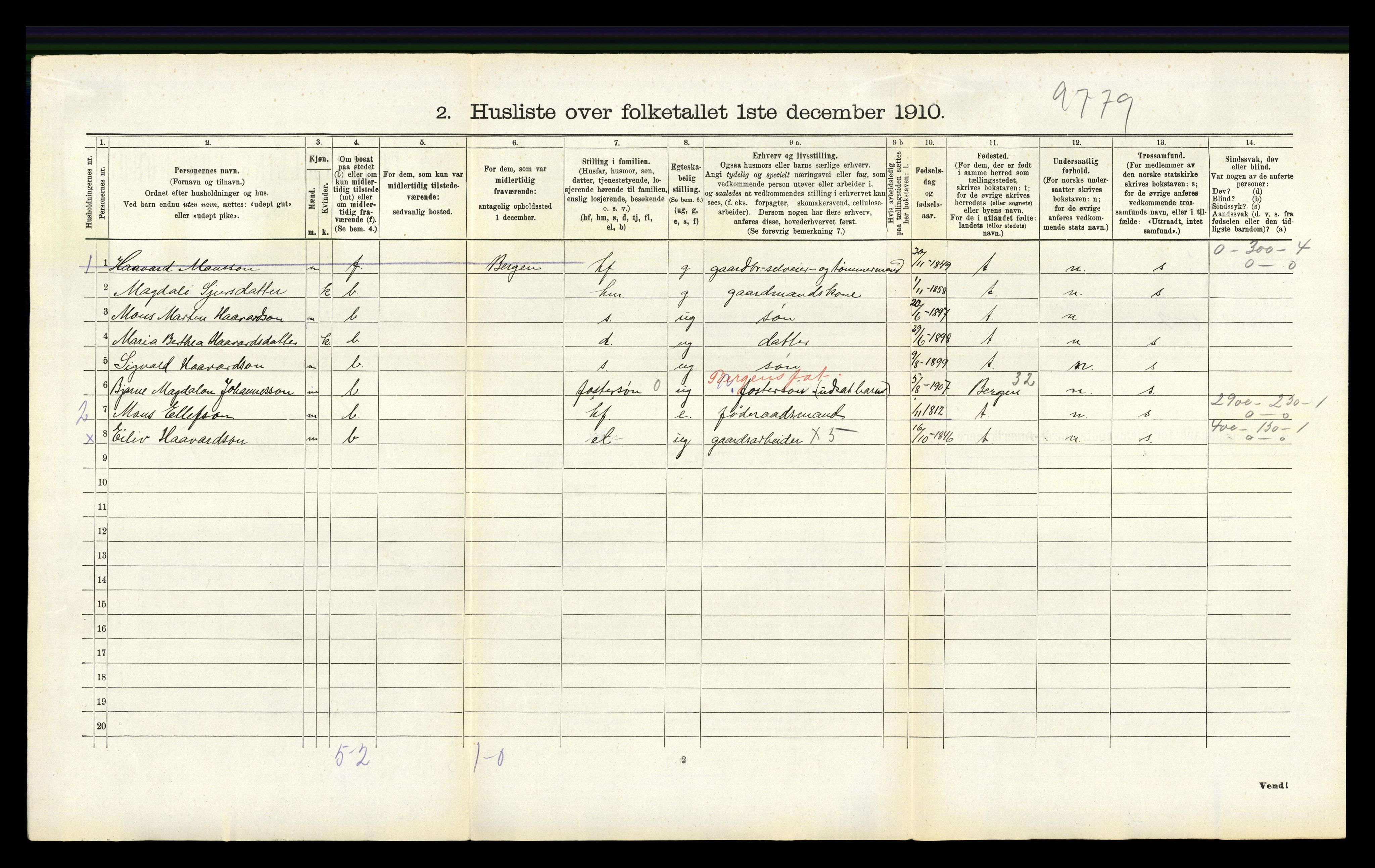 RA, Folketelling 1910 for 1254 Hamre herred, 1910, s. 545