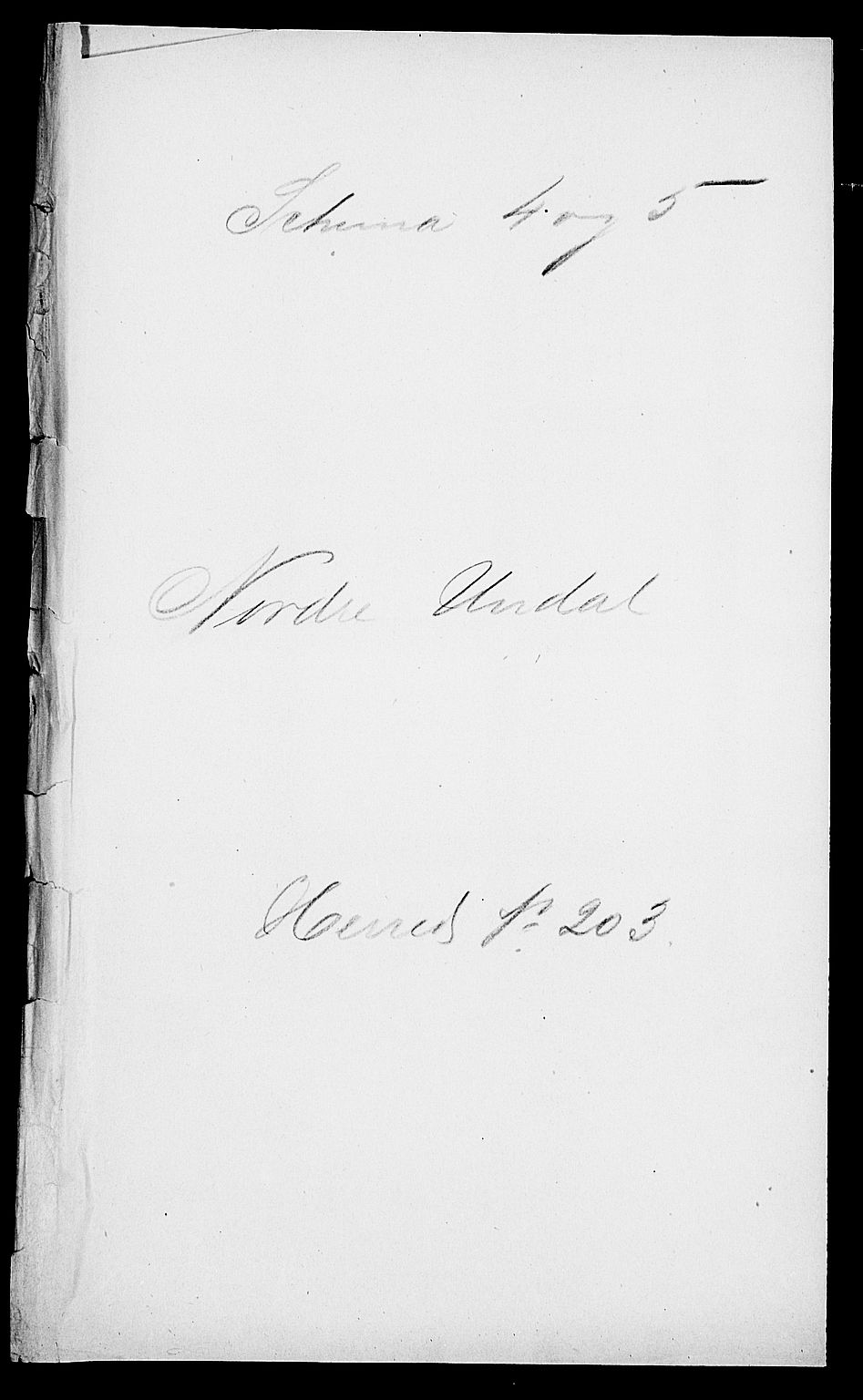 SAK, Folketelling 1900 for 1028 Nord-Audnedal herred, 1900, s. 1