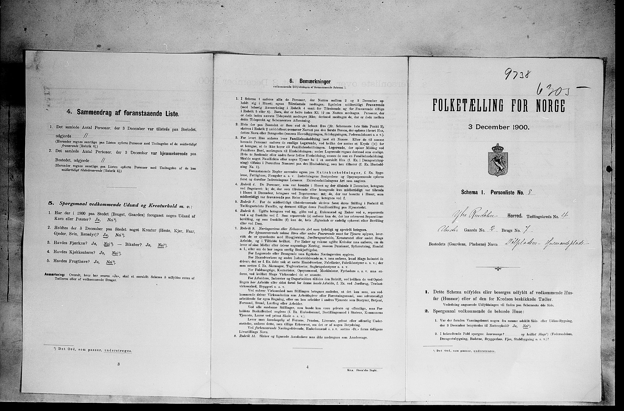 SAH, Folketelling 1900 for 0432 Ytre Rendal herred, 1900, s. 42