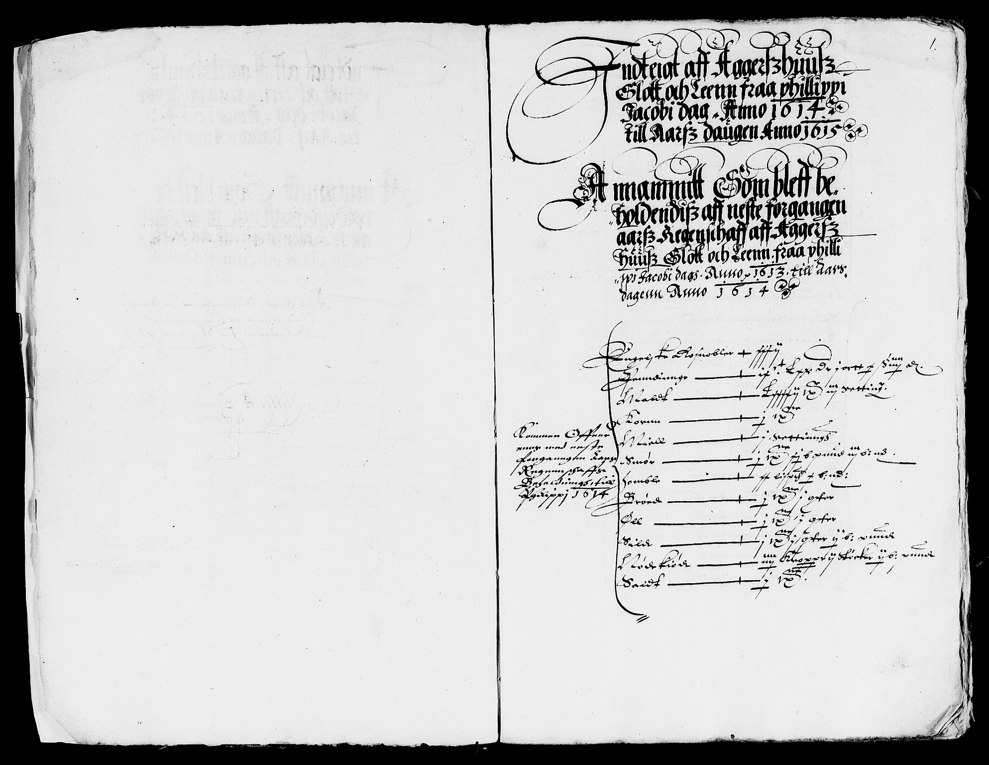 Rentekammeret inntil 1814, Reviderte regnskaper, Lensregnskaper, AV/RA-EA-5023/R/Rb/Rba/L0035: Akershus len, 1614-1615