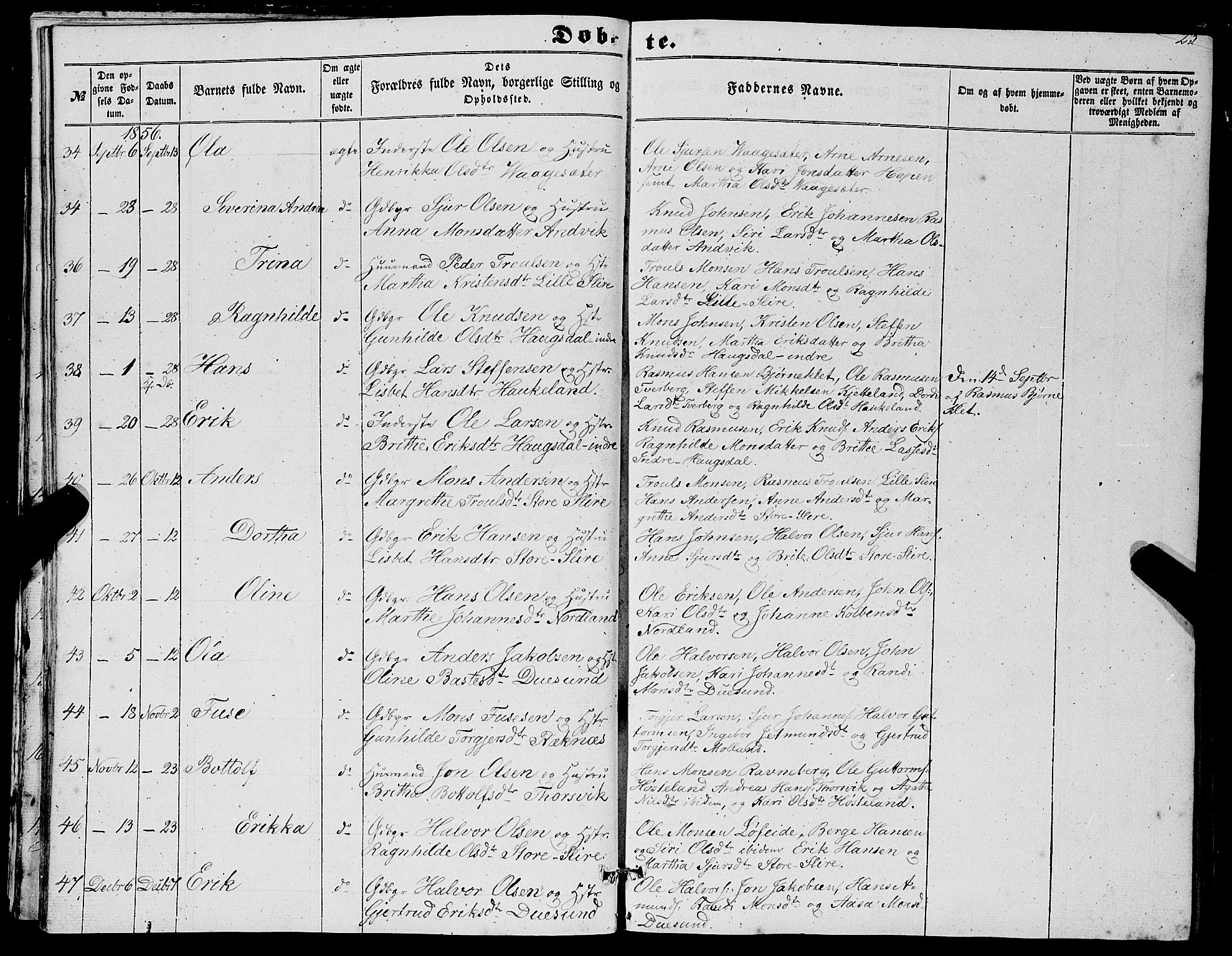 Masfjorden sokneprestembete, AV/SAB-A-77001: Klokkerbok nr. A 1, 1851-1875, s. 22